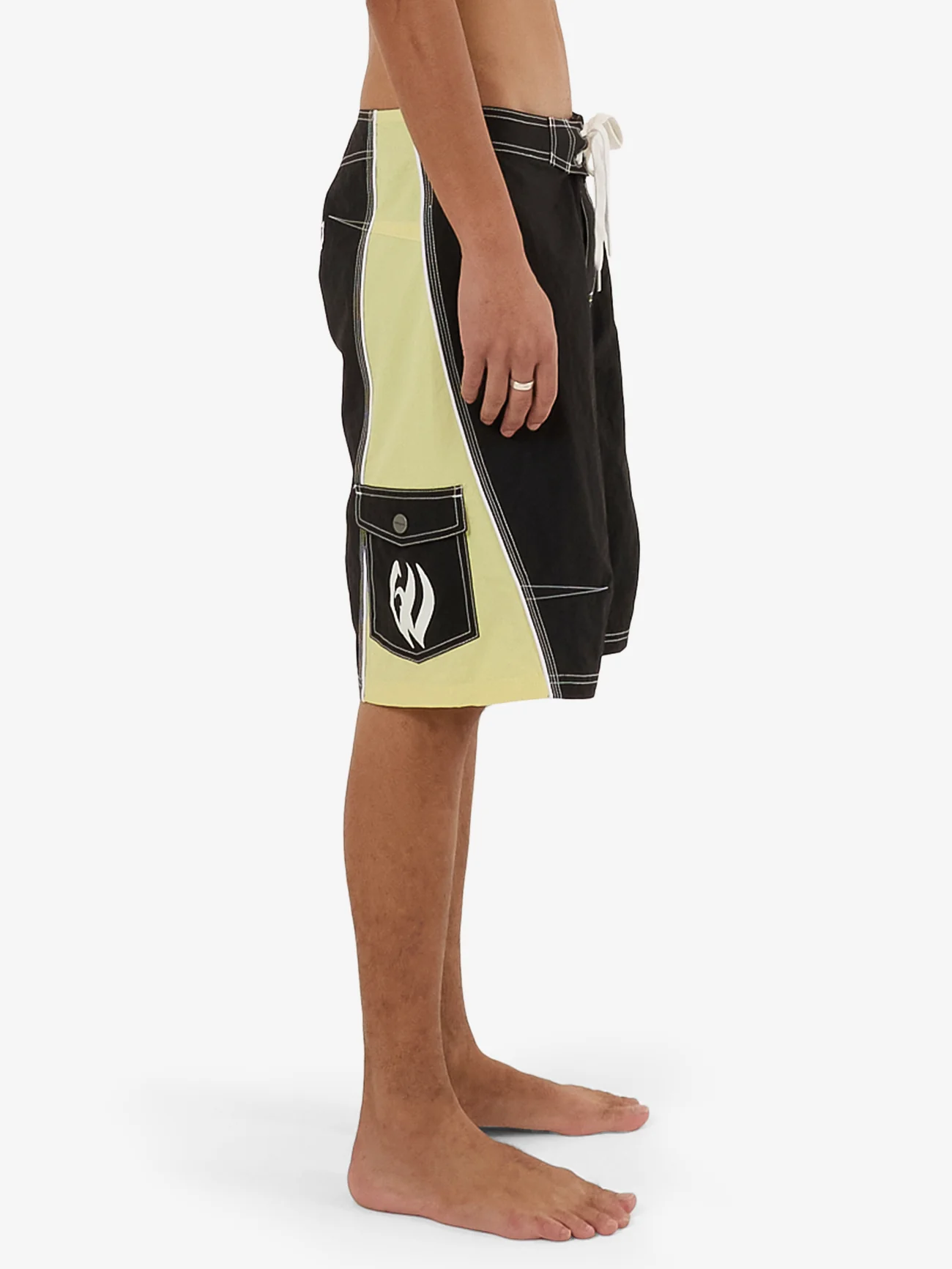 Boardriderr Boardshort - Black - Lime - Image 3