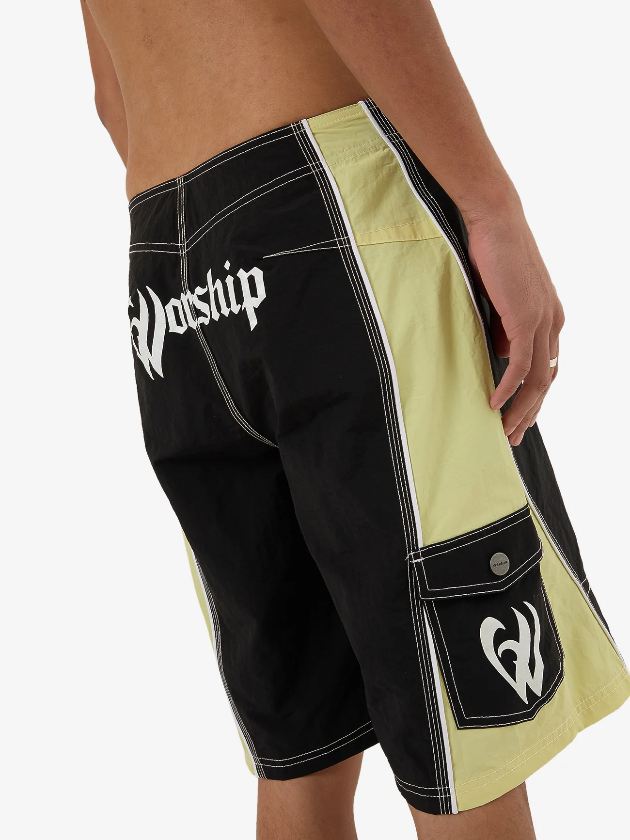 Boardriderr Boardshort - Black - Lime - Image 6