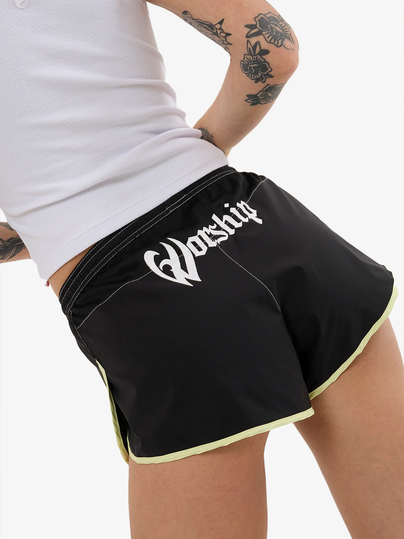 Boardriderr Micro Boardshort - Black - Lime - Image 6