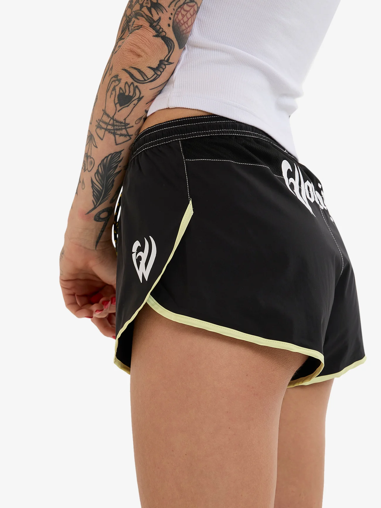 Boardriderr Micro Boardshort - Black - Lime - Image 7