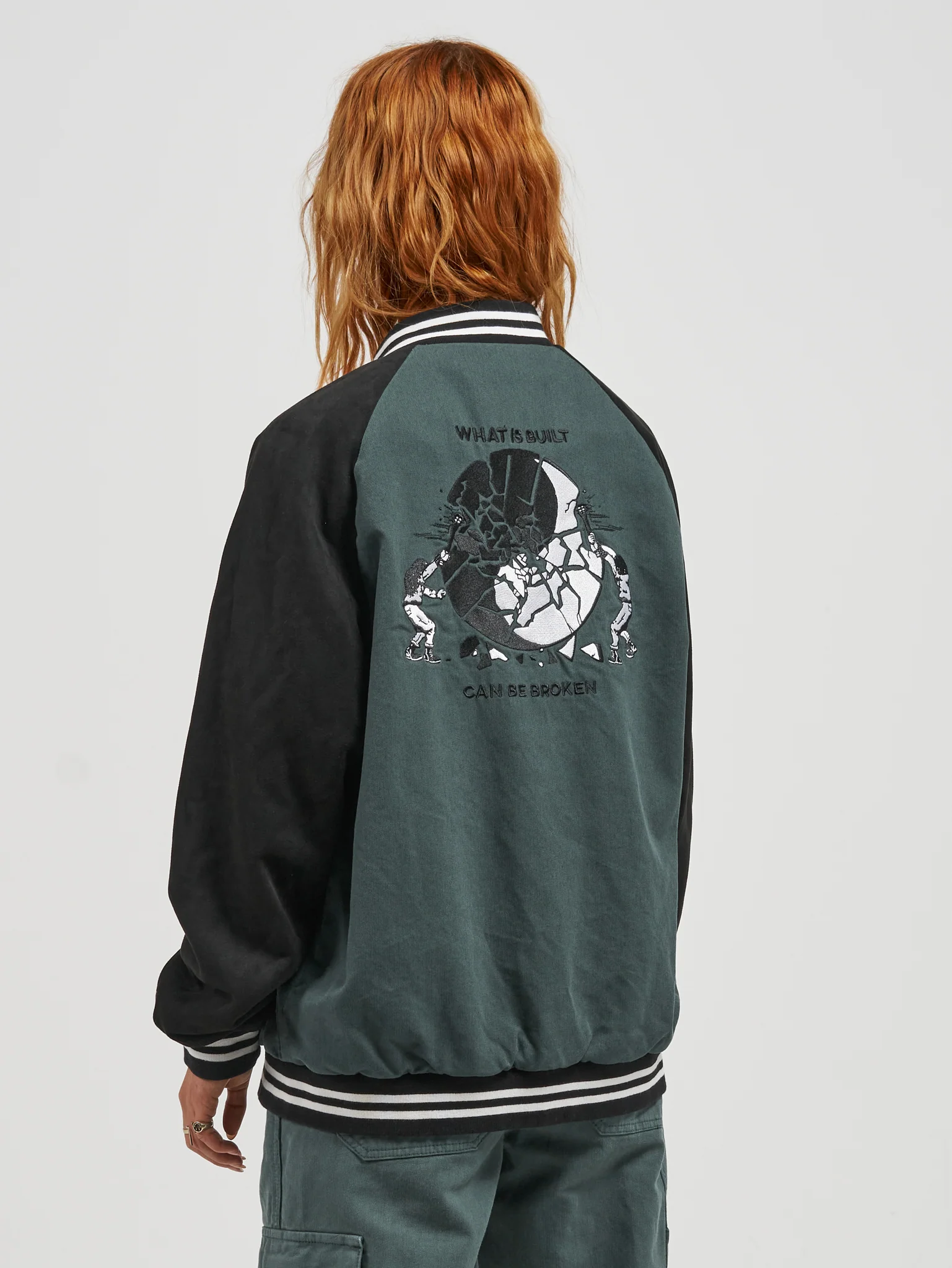Breakdown Varsity Jacket - Dark Teal - Image 5