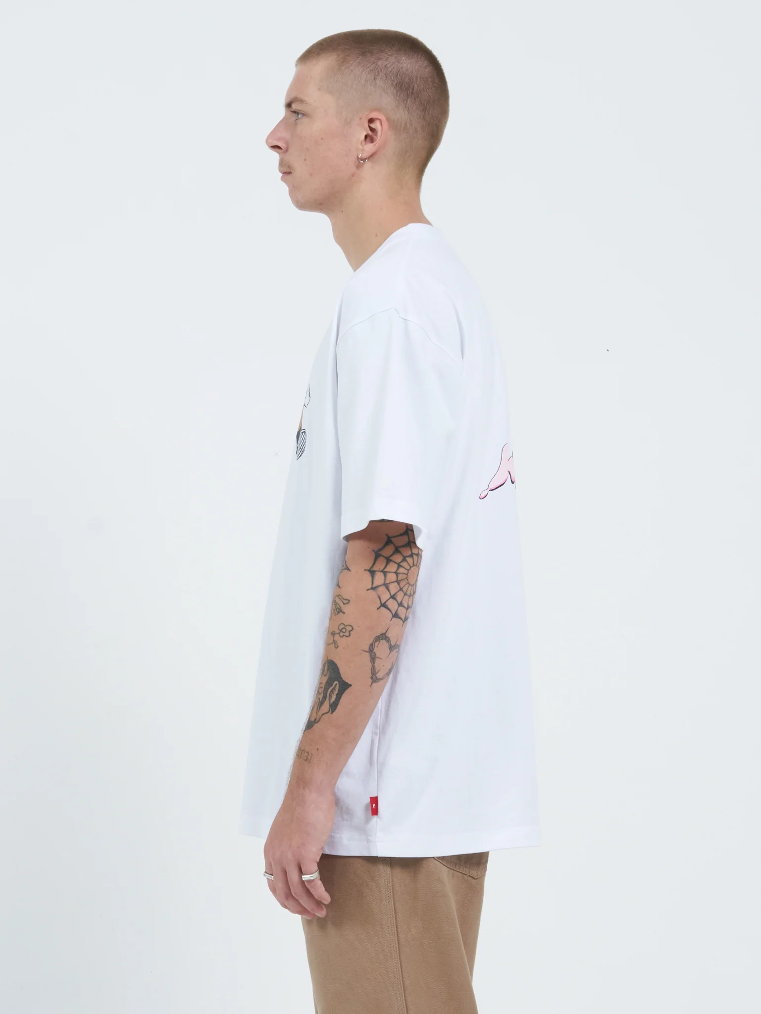 Bubble Trouble Tee - White - Image 3