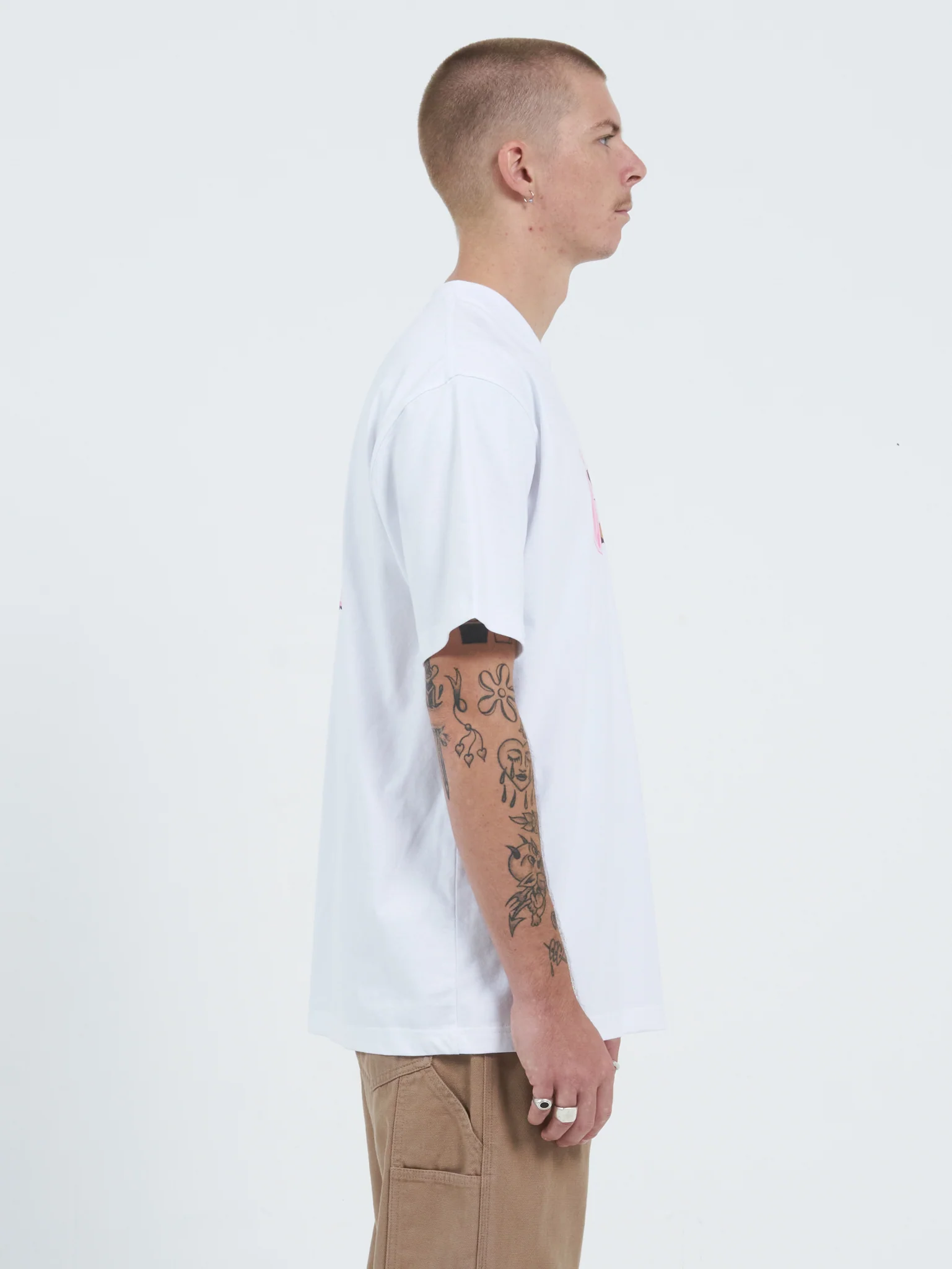 Bubble Trouble Tee - White - Image 4