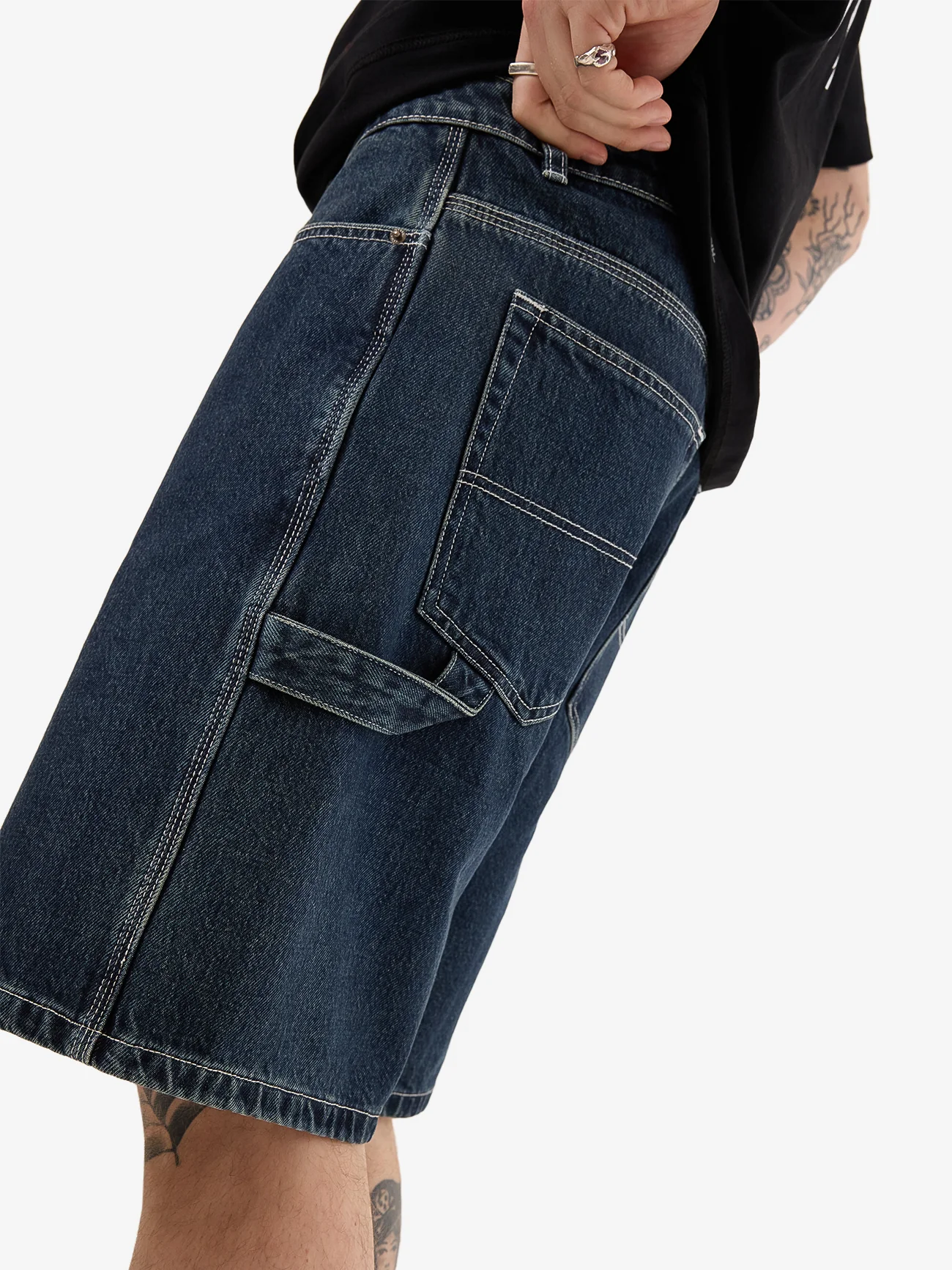 Carpenter Jean Short - Dirty Midnight Blue - Image 8