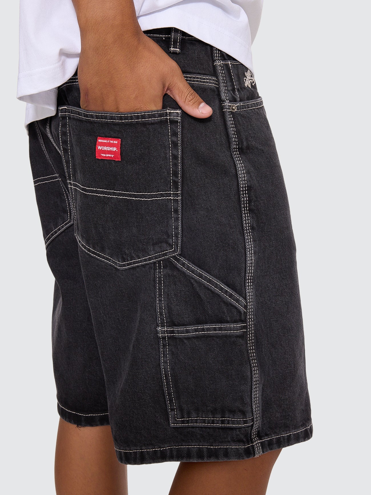 Carpenter Jean Short - Used Black - Image 2