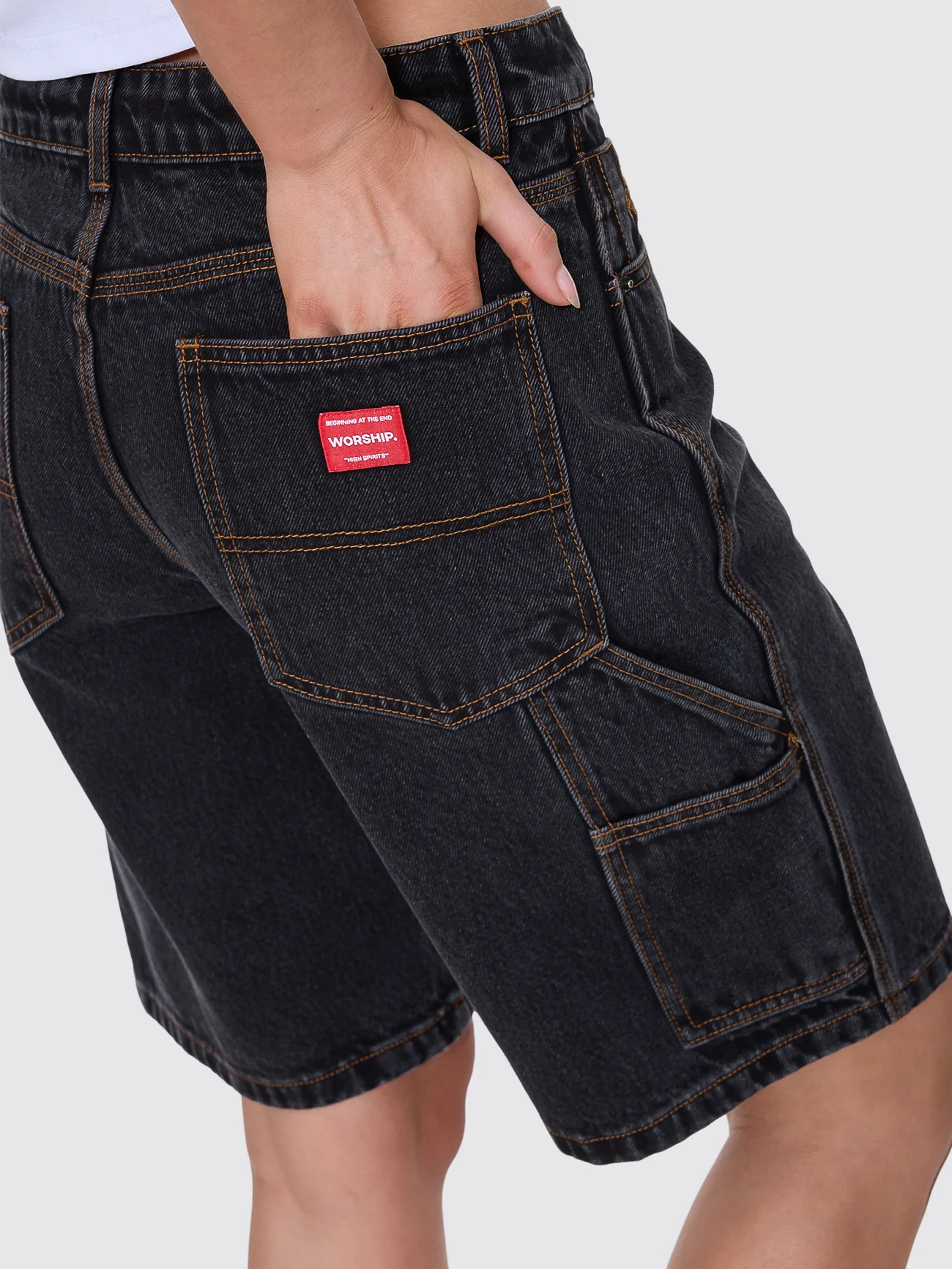 Carpenter Short - Black Rinse - Image 8