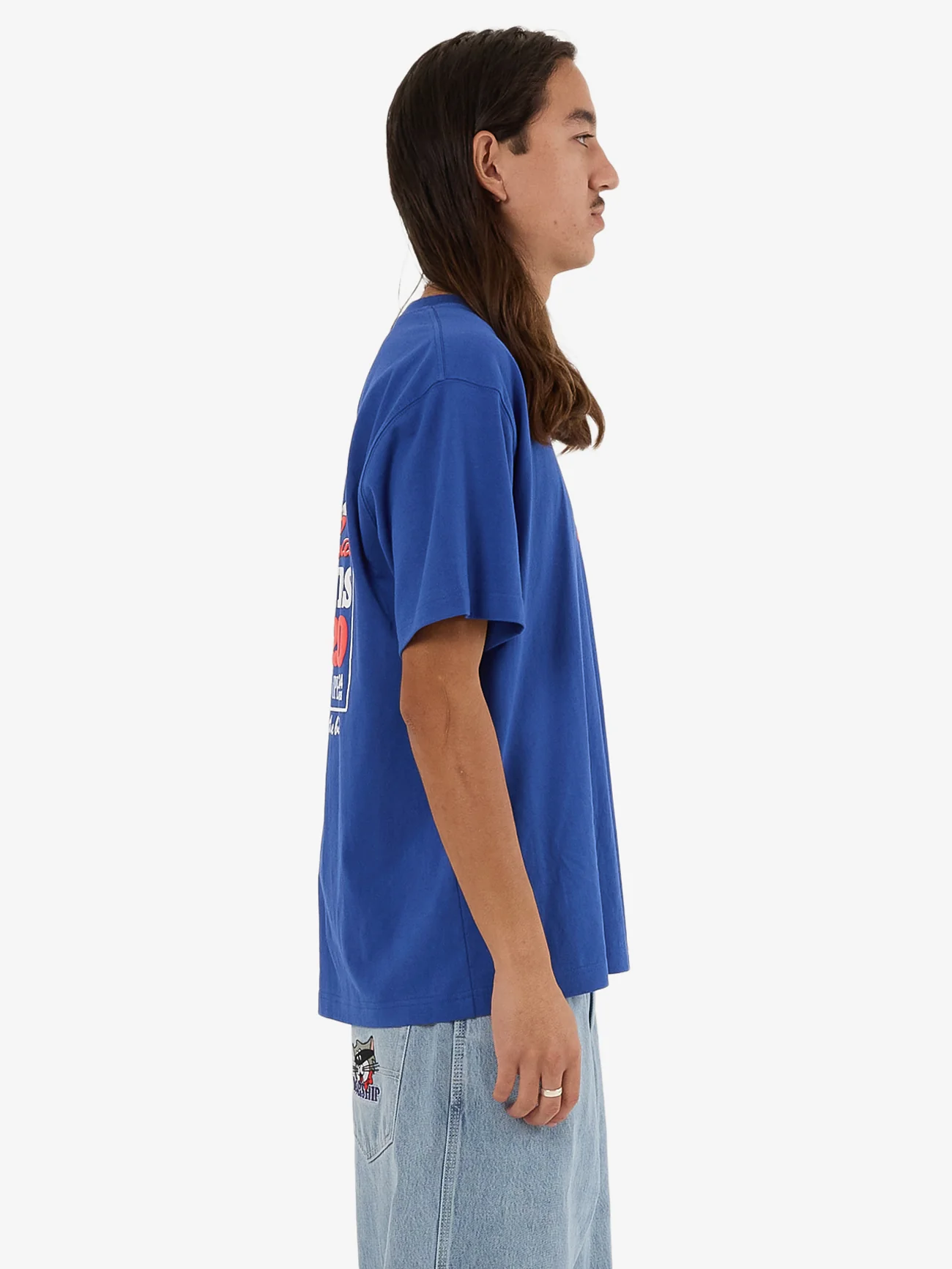 Cat Burglar Tee - Surf Blue - Image 4
