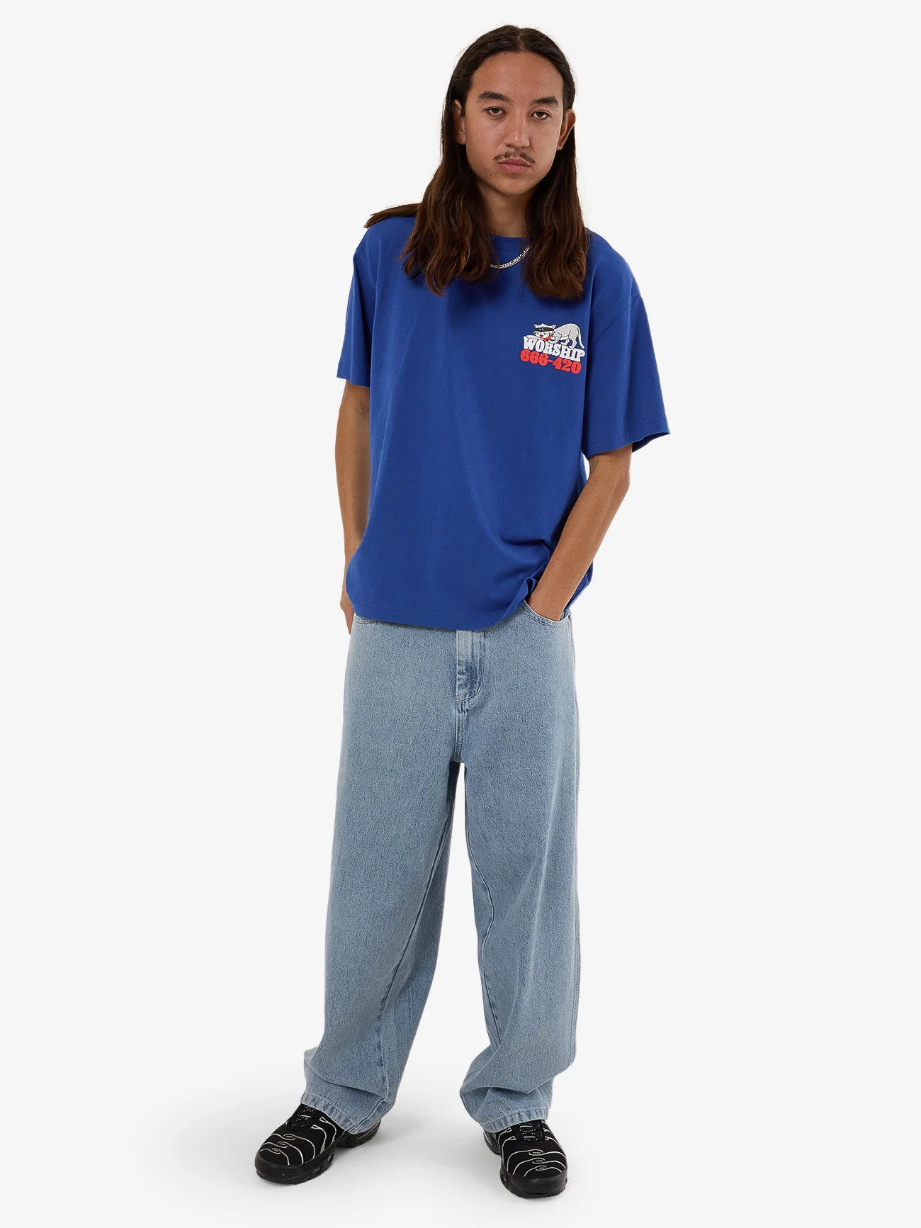 Cat Burglar Tee - Surf Blue - Image 5