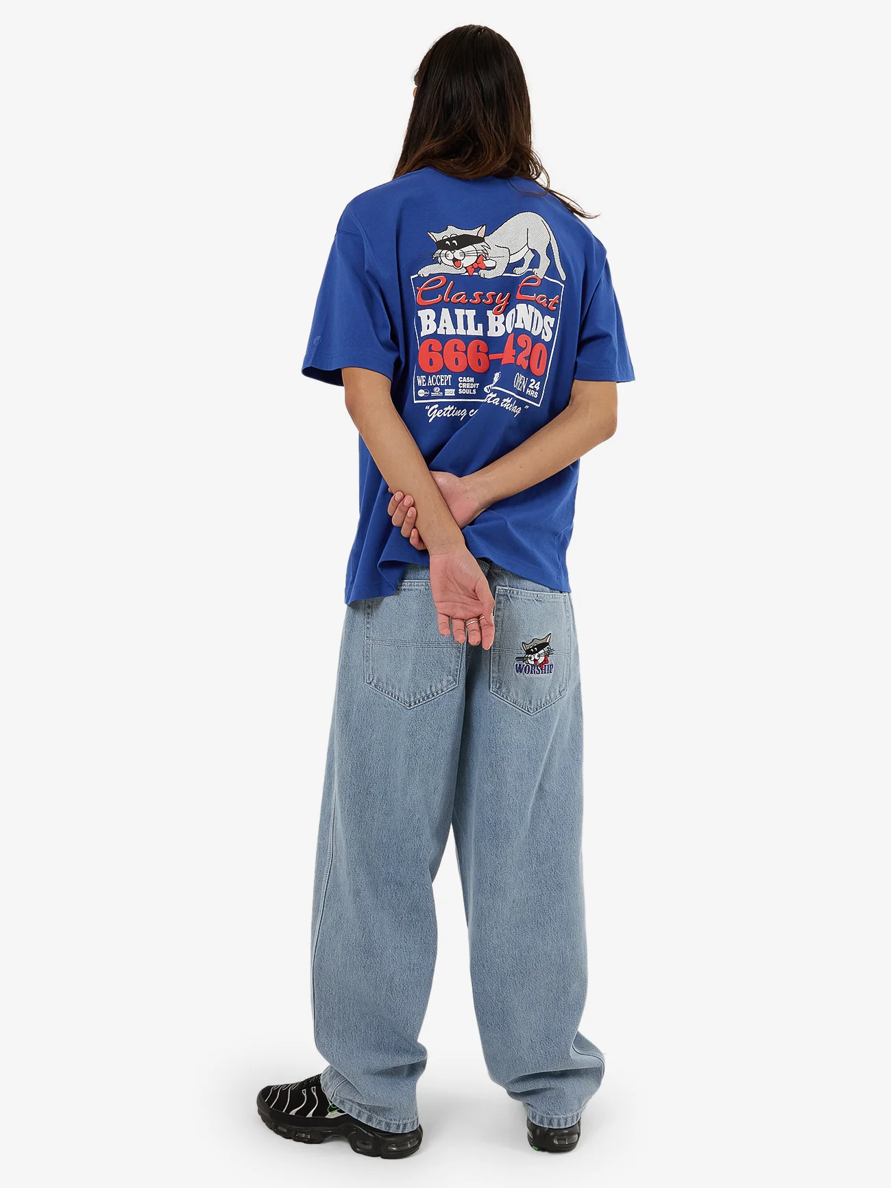 Cat Burglar Tee - Surf Blue - Image 6