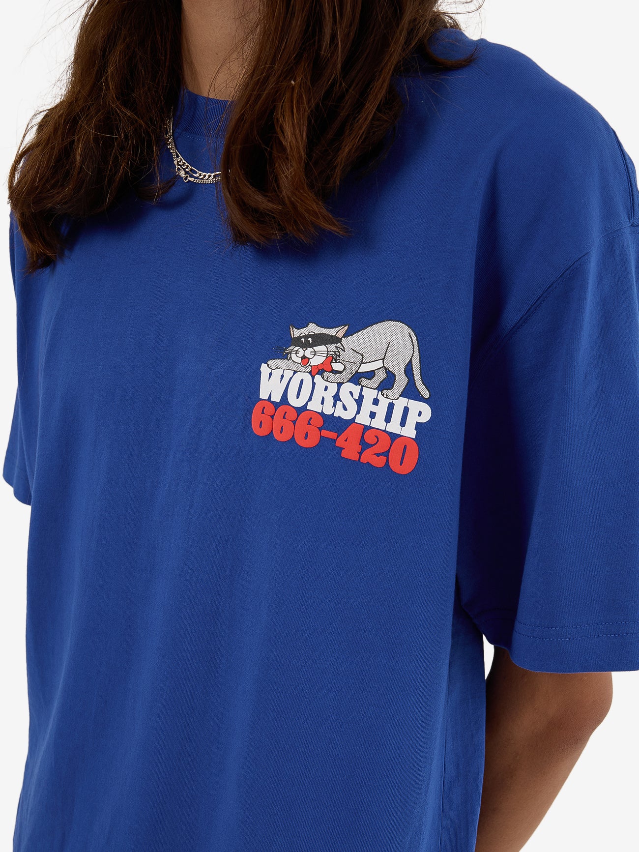 Cat Burglar Tee - Surf Blue - Image 7