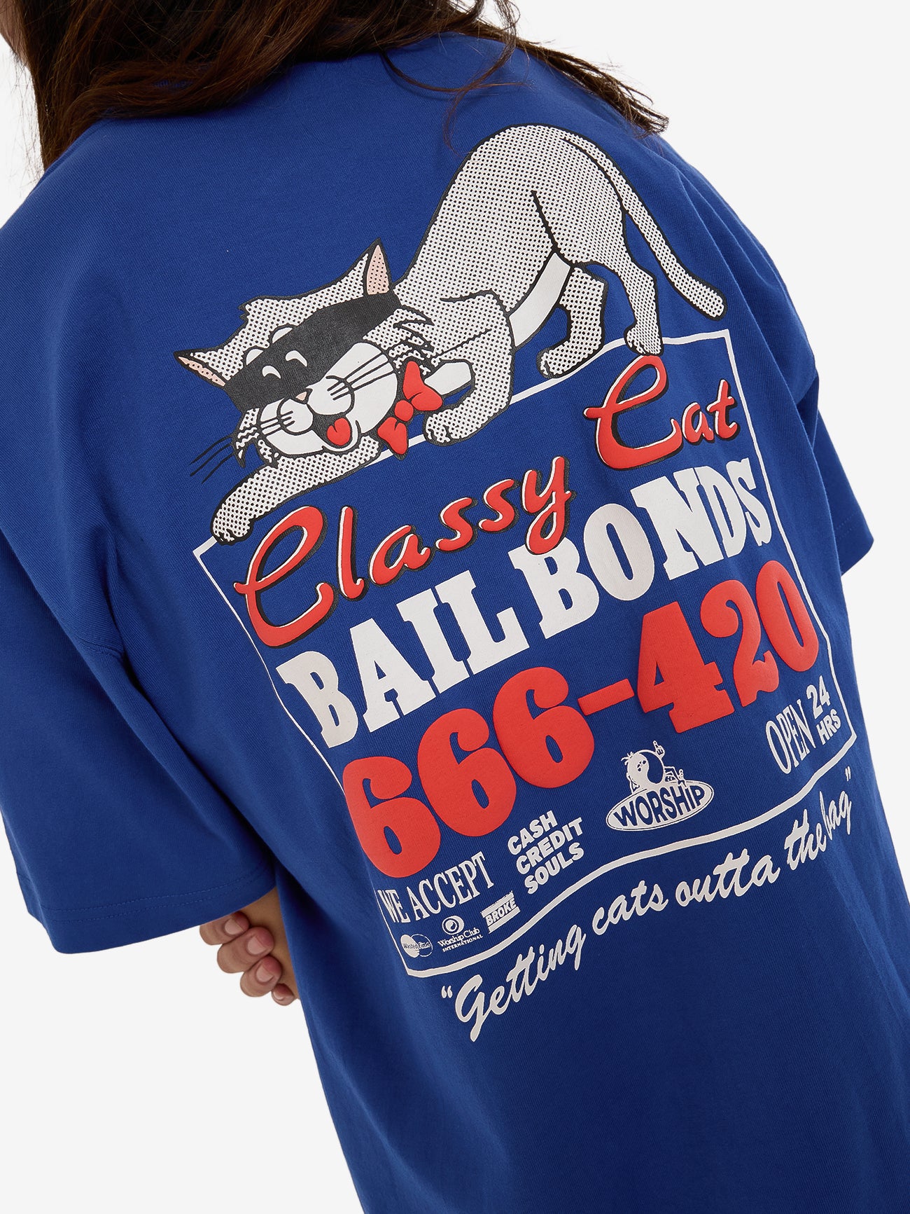 Cat Burglar Tee - Surf Blue - Image 8