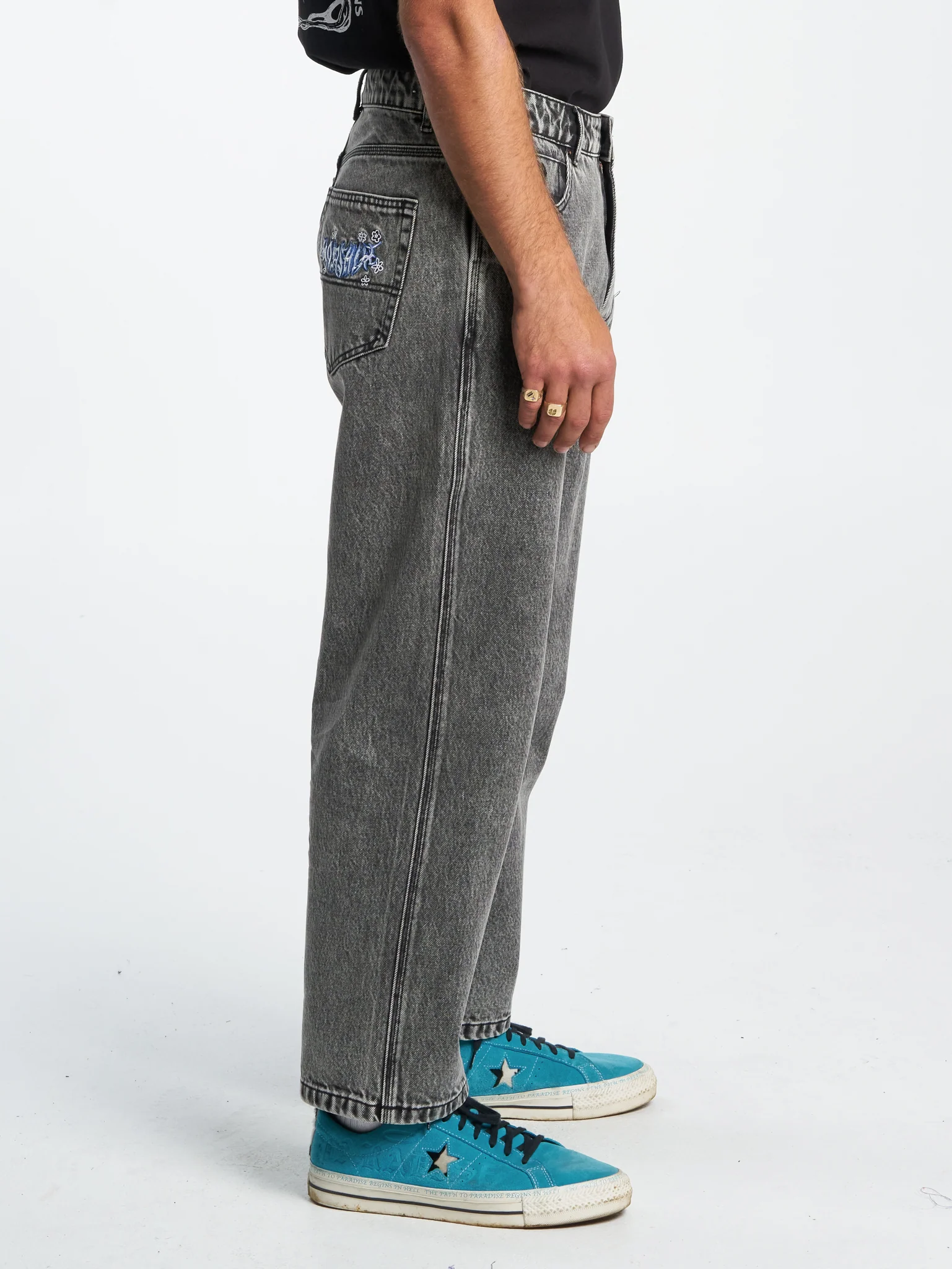 Ceremonial Big Lounger Jean - Ash Cloud Grey - Image 4