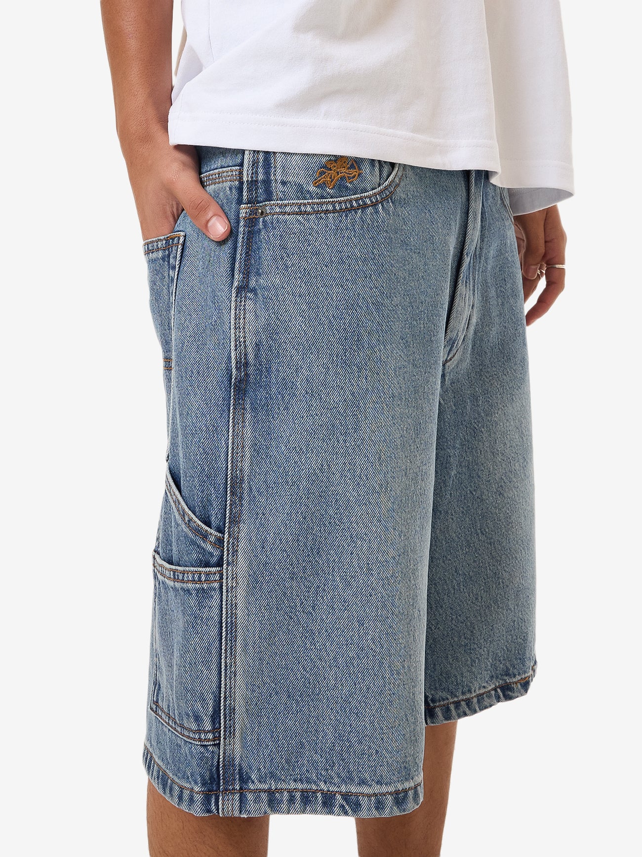 Chalice Lounger Jean Short - Storm Blue - Image 7