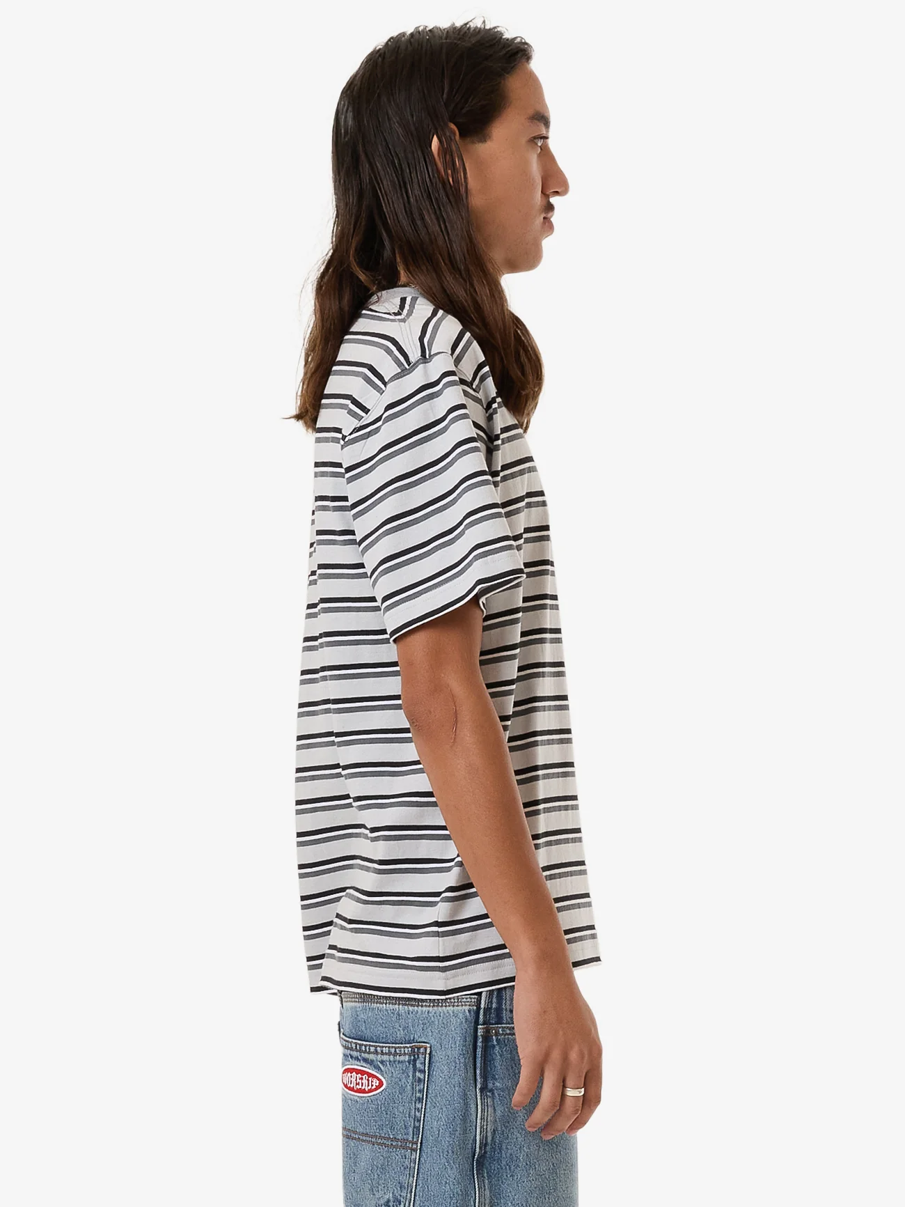 Chalice Stripe Pocket Tee - Vapour - Image 4