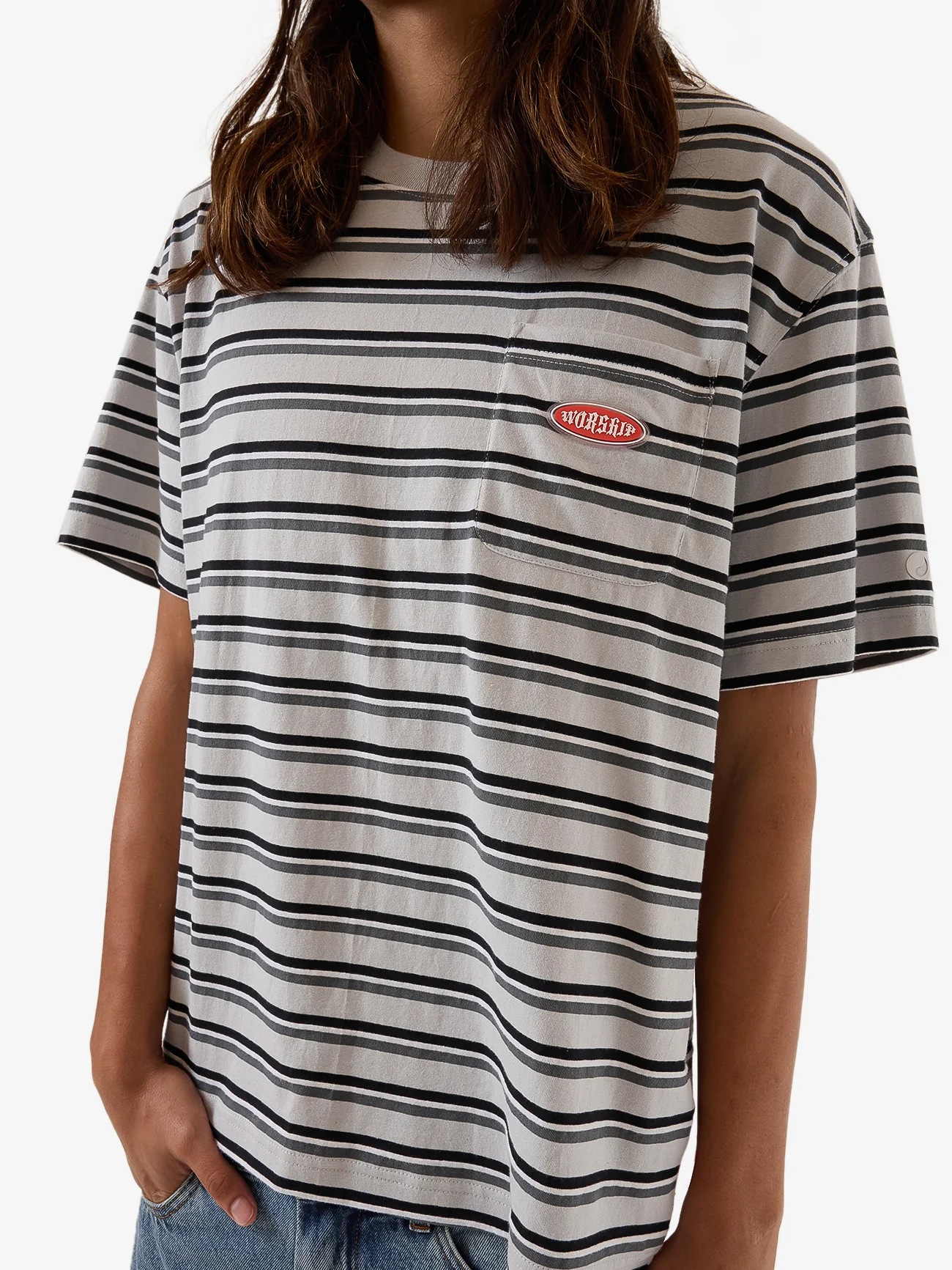Chalice Stripe Pocket Tee - Vapour - Image 6
