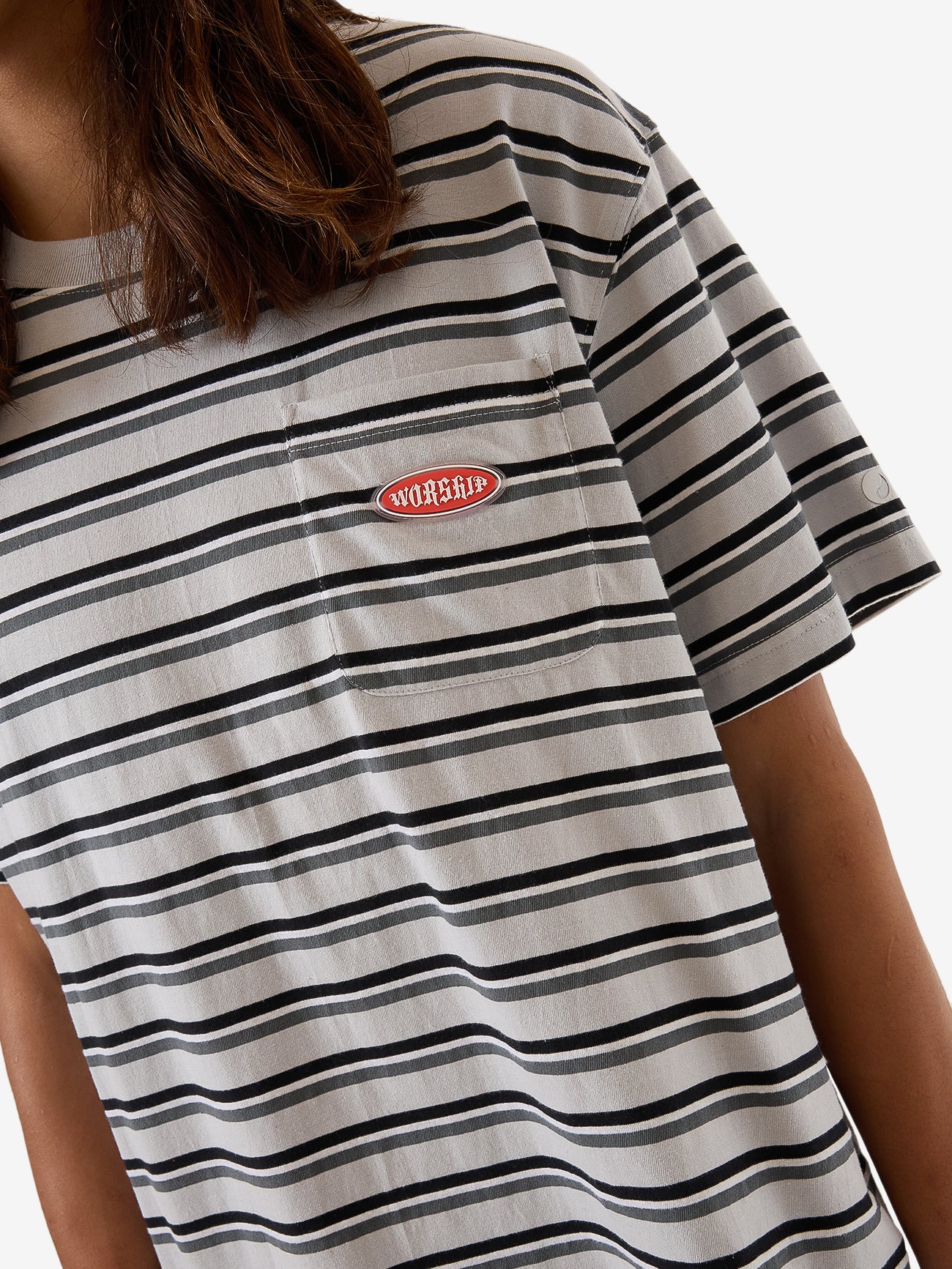 Chalice Stripe Pocket Tee - Vapour - Image 7