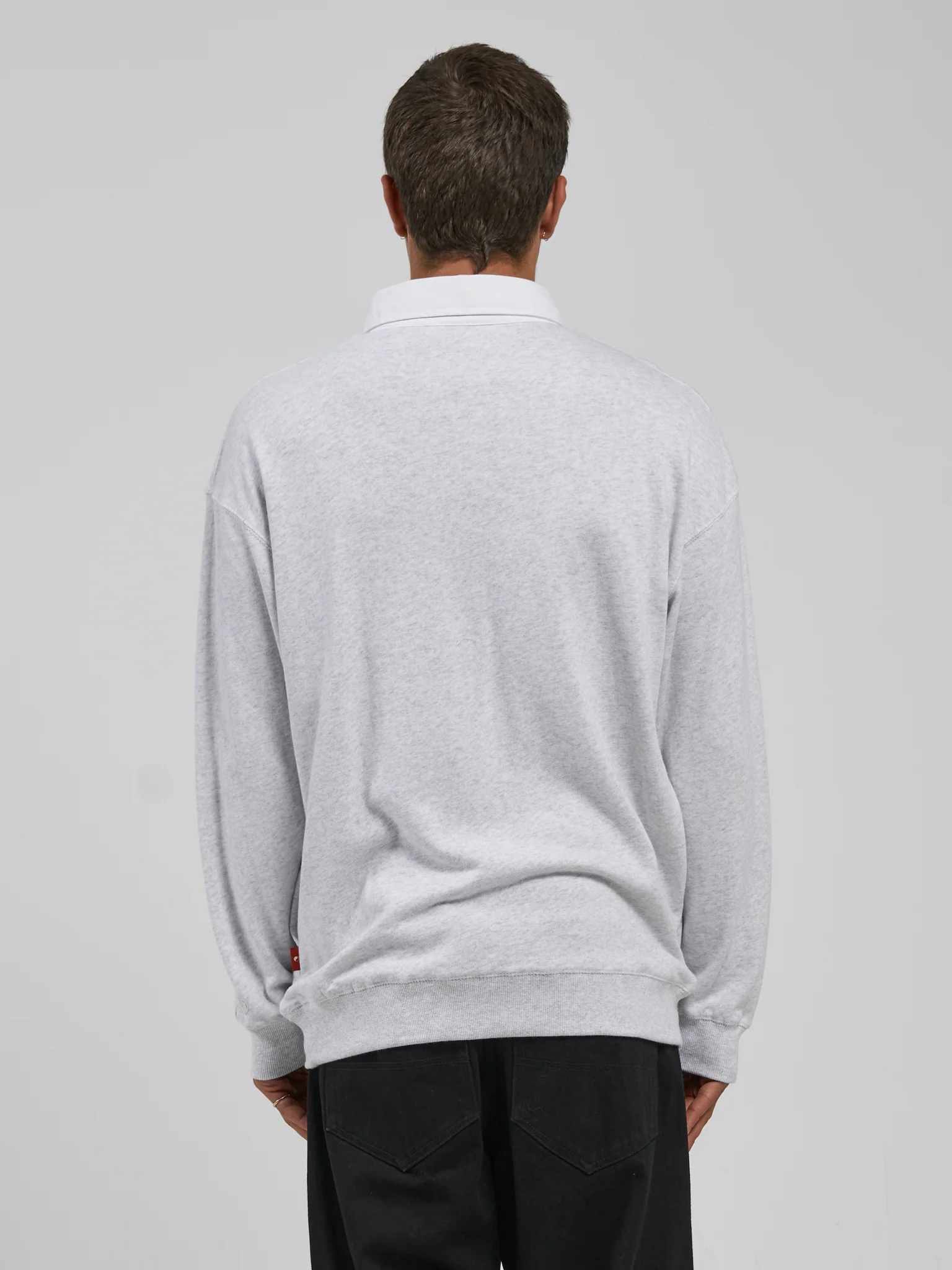Check In Rugby Crew Fleece - Sno Marle - Image 5