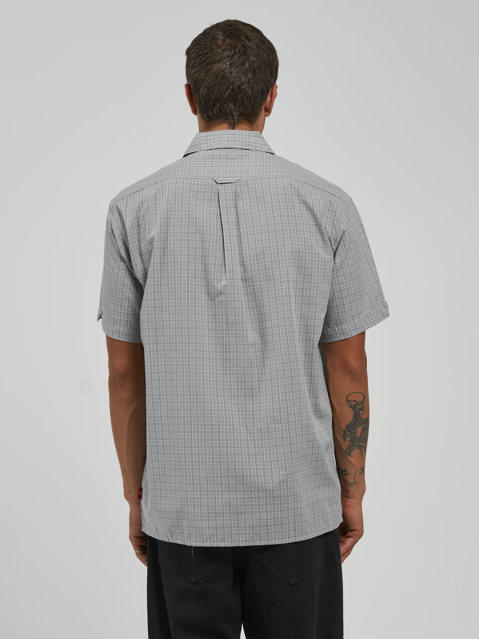 Check In Short Sleeve Shirt - Grey - Image 5