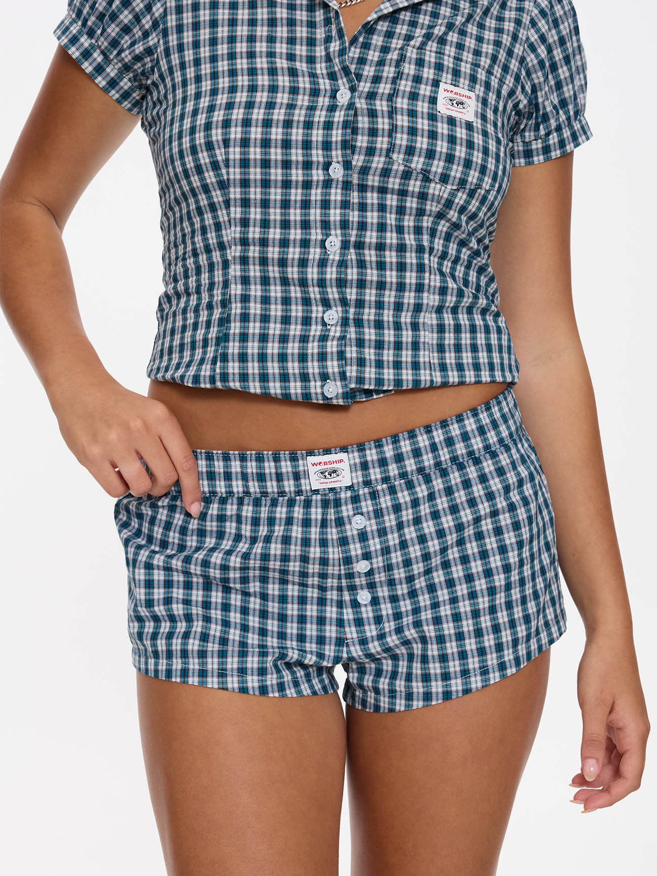 Checkmate Micro Boxer Shorts - Dark Blue - Image 2