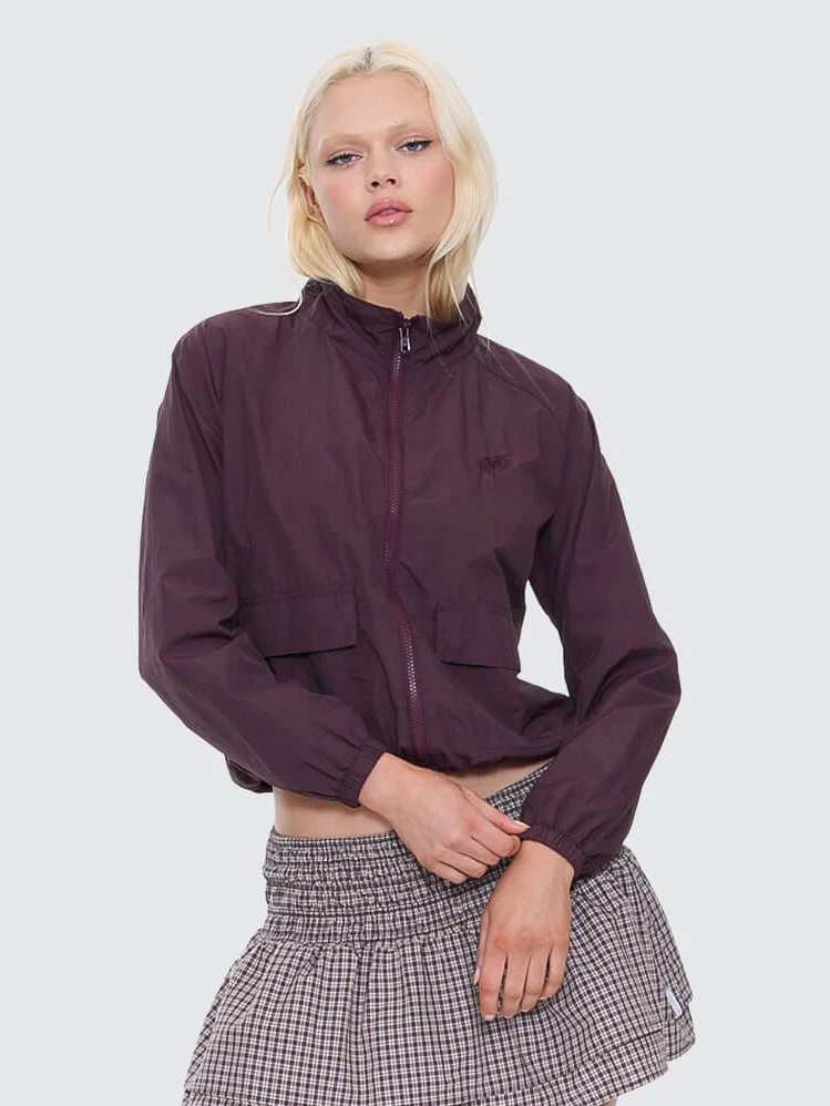 Cheek Parachute Jacket - Blackberry - Image 3