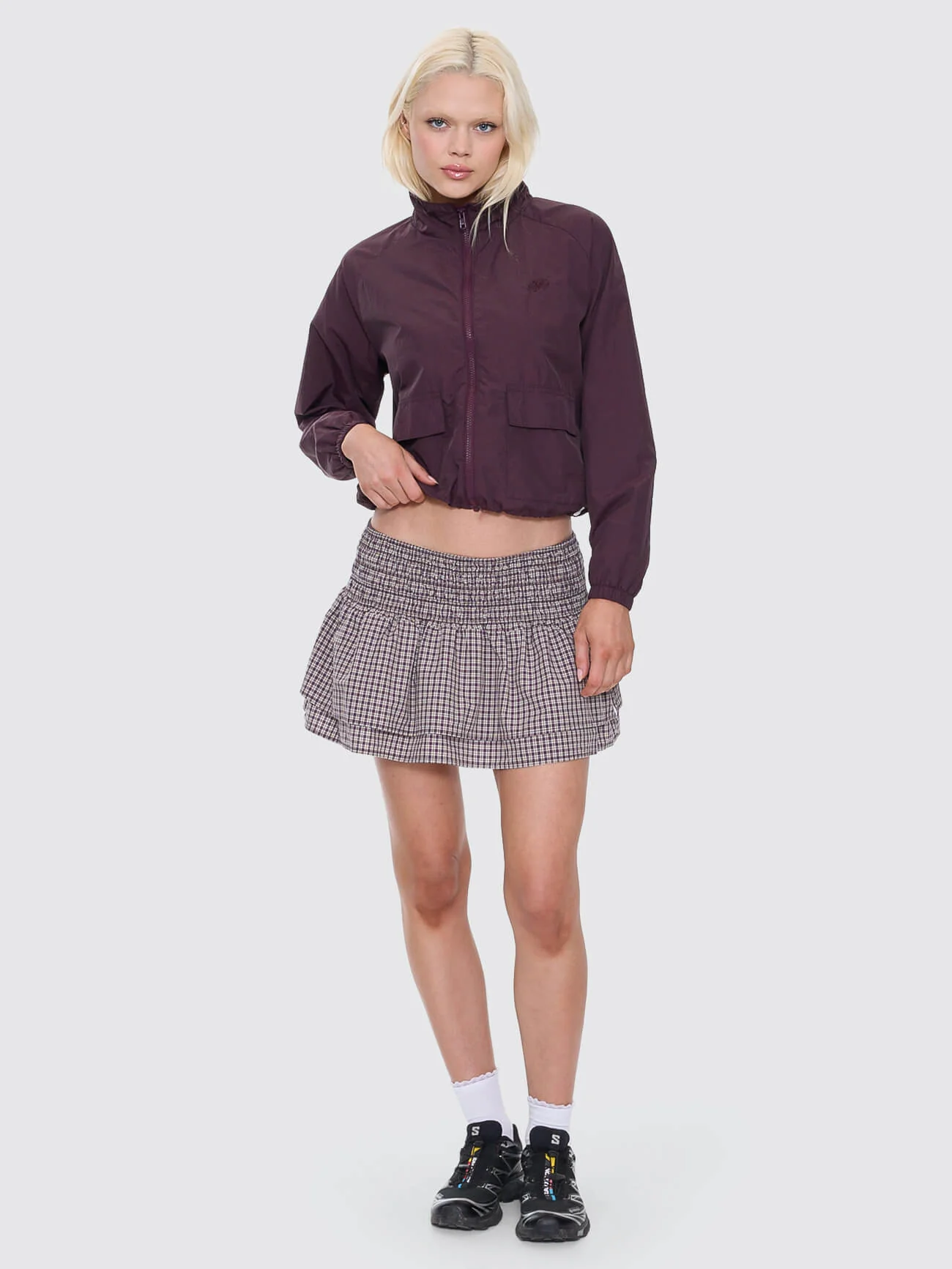 Cheek Parachute Jacket - Blackberry - Image 4