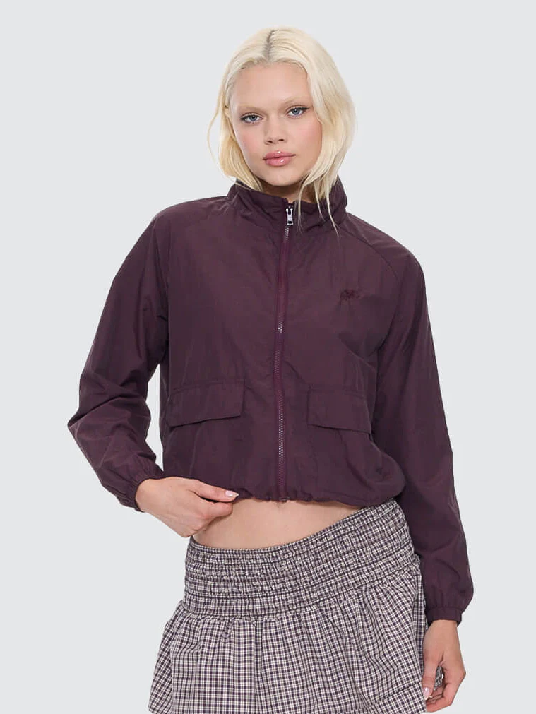 Cheek Parachute Jacket - Blackberry - Image 5