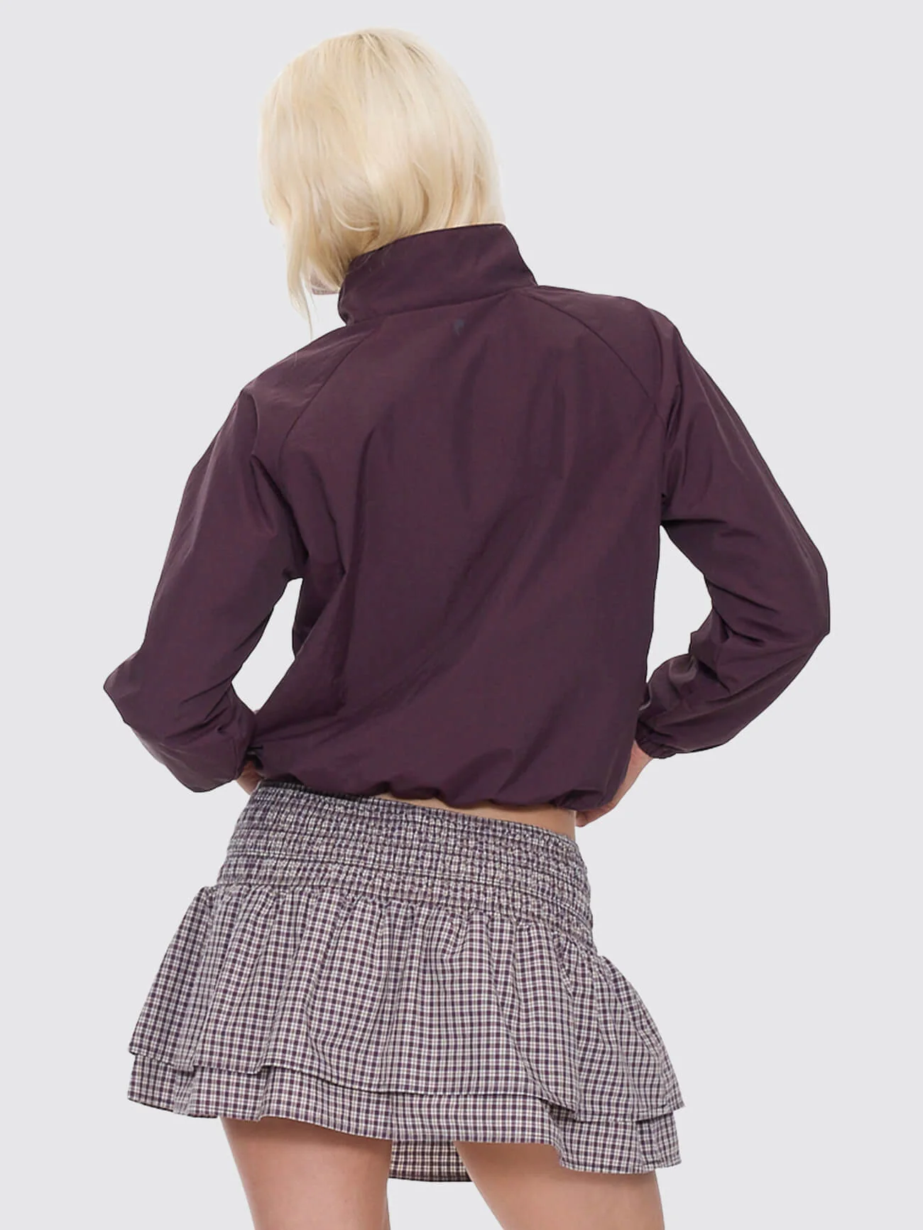 Cheek Parachute Jacket - Blackberry - Image 7