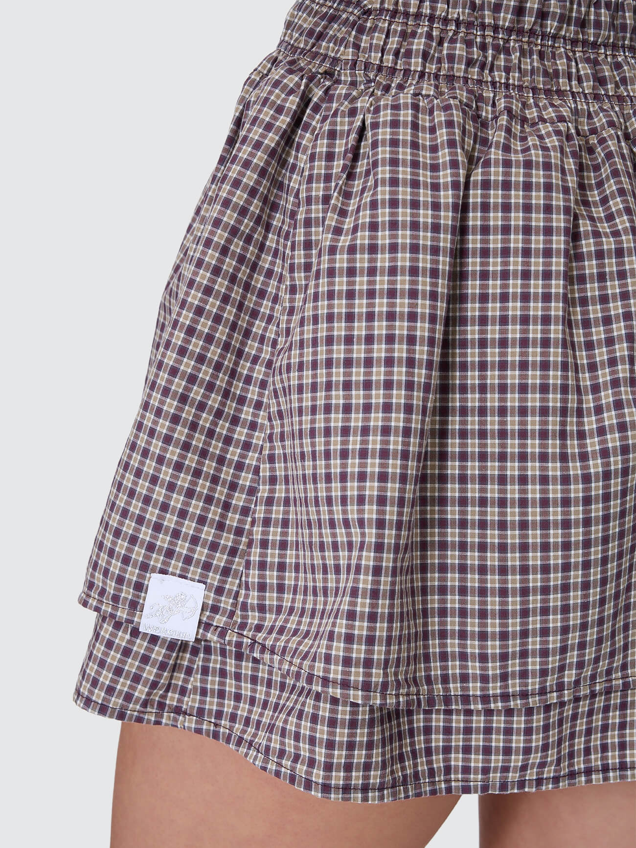 Cheek Shirred Mini Dress - Blackberry - Image 8