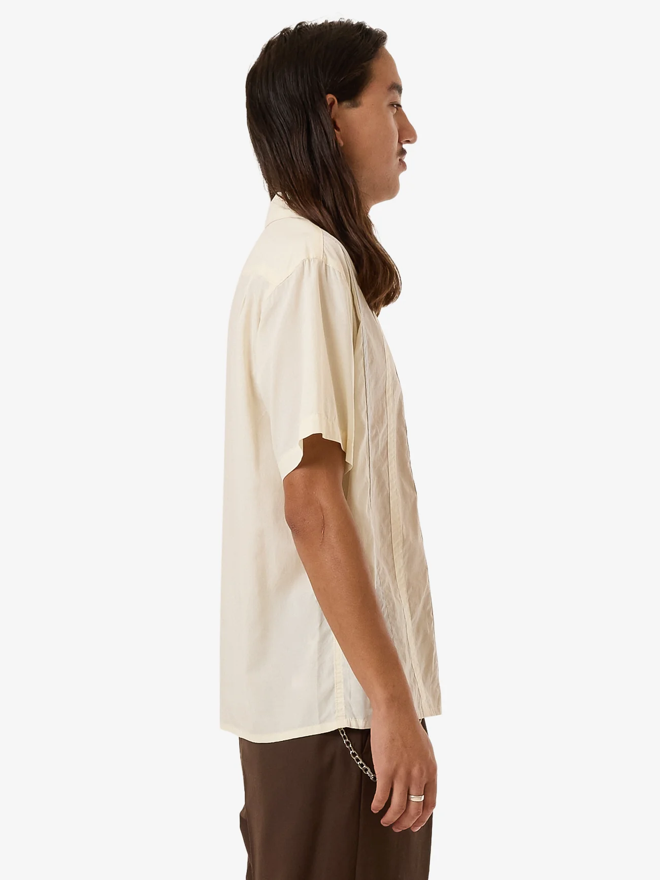 Cherio Panel Bowling Shirt - Bone - Image 5