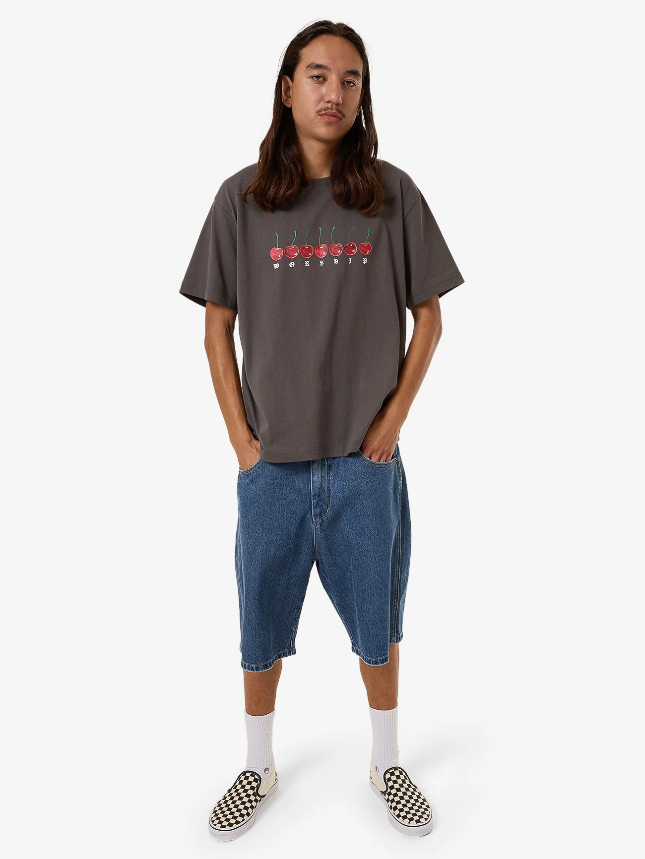 Cherio Tee - Worn Black - Image 5