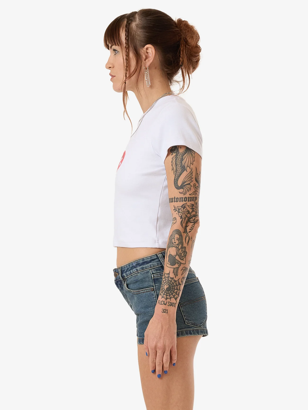 Cherio Teeny Tee - White - Image 3