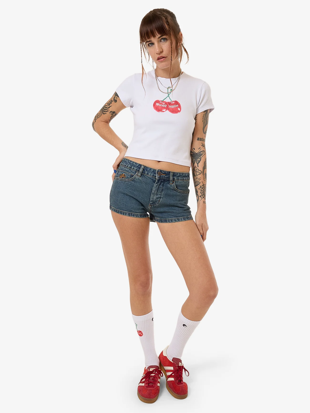 Cherio Teeny Tee - White - Image 5