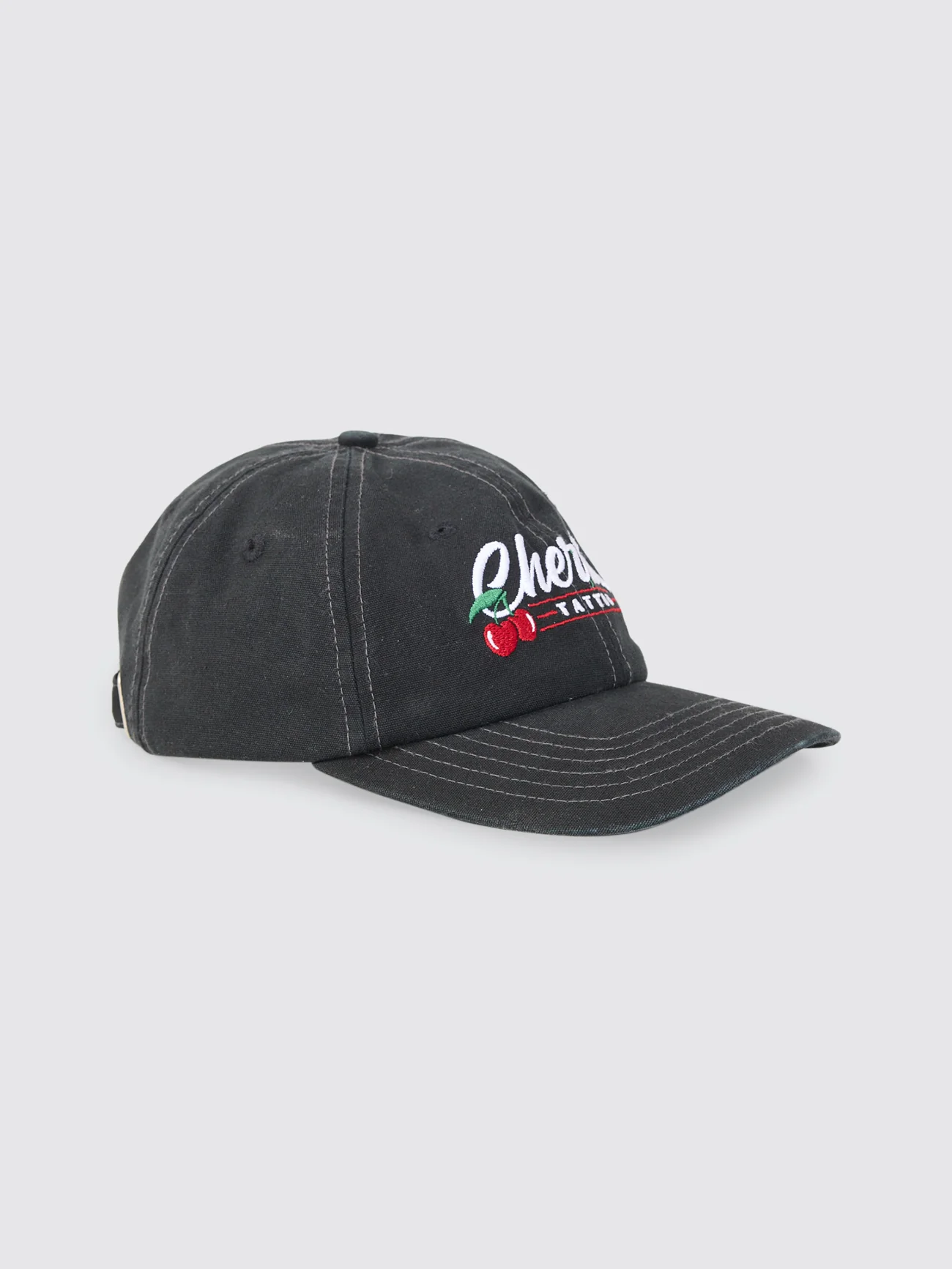 Cherries Tattoo Hat - Black - Image 7