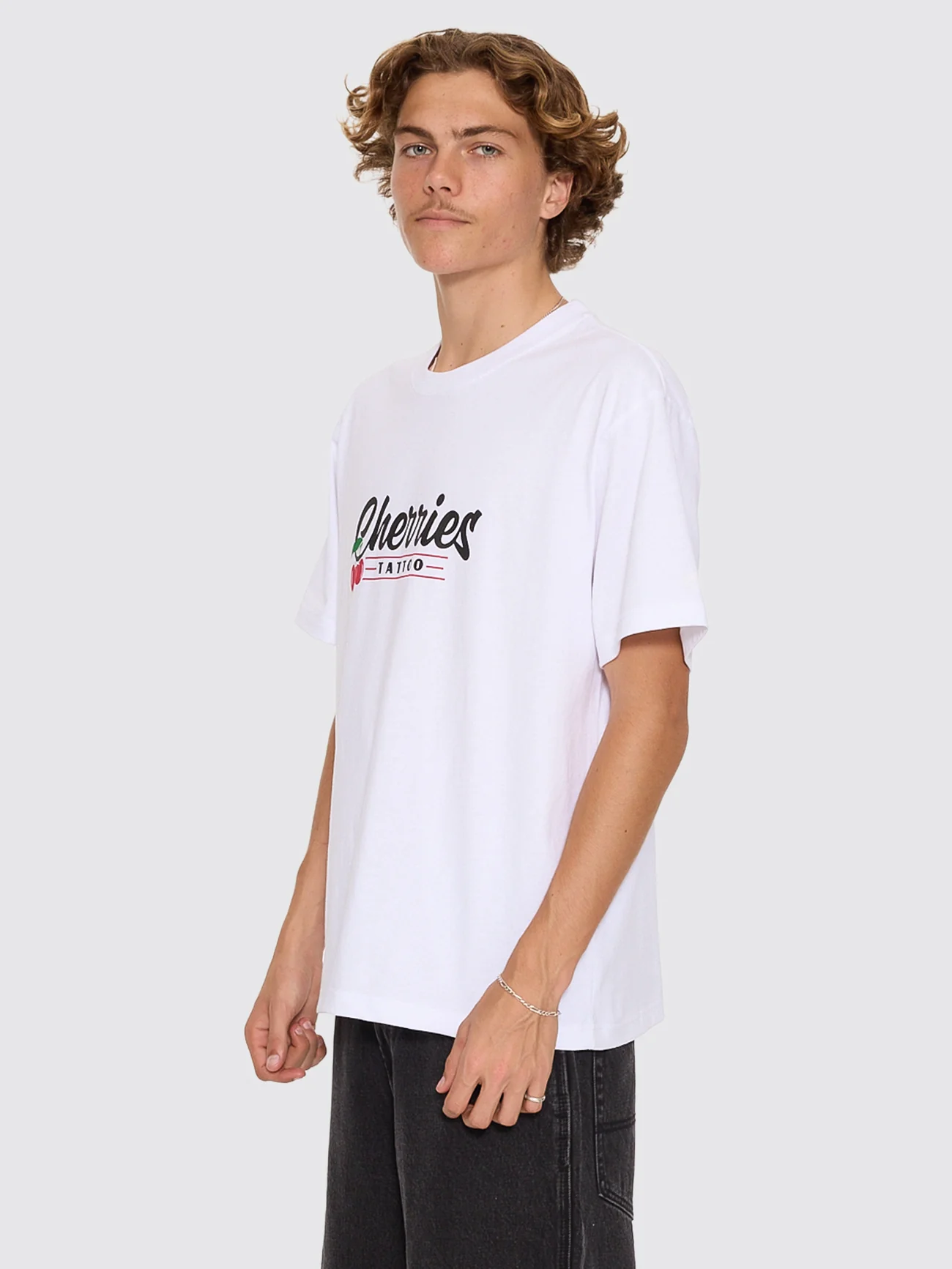 Cherries Tattoo Tee - White - Image 4