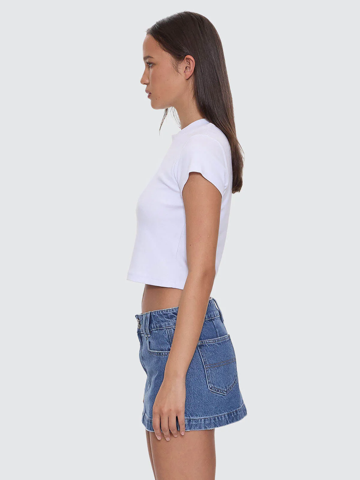 Cherries Tattoo Teeny Tee - White - Image 3