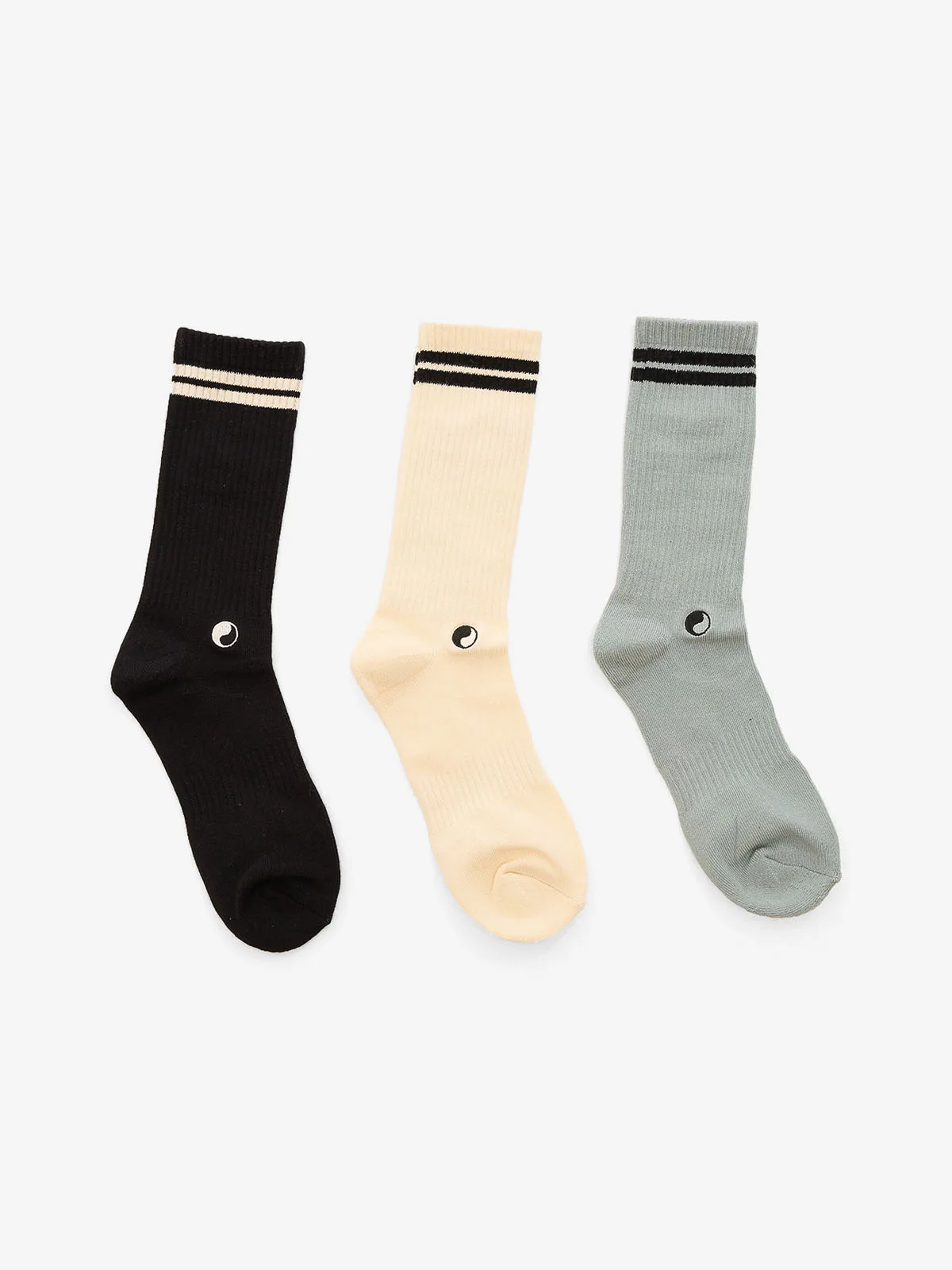 Cherub 3 Pack Socks - Mineral - Black - Bone - Image 2