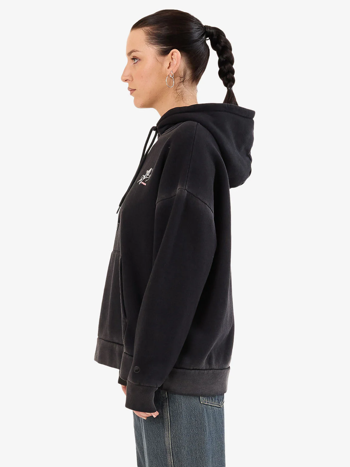 Cherub Box Fit Hood - Black Vintage Fade - Image 3