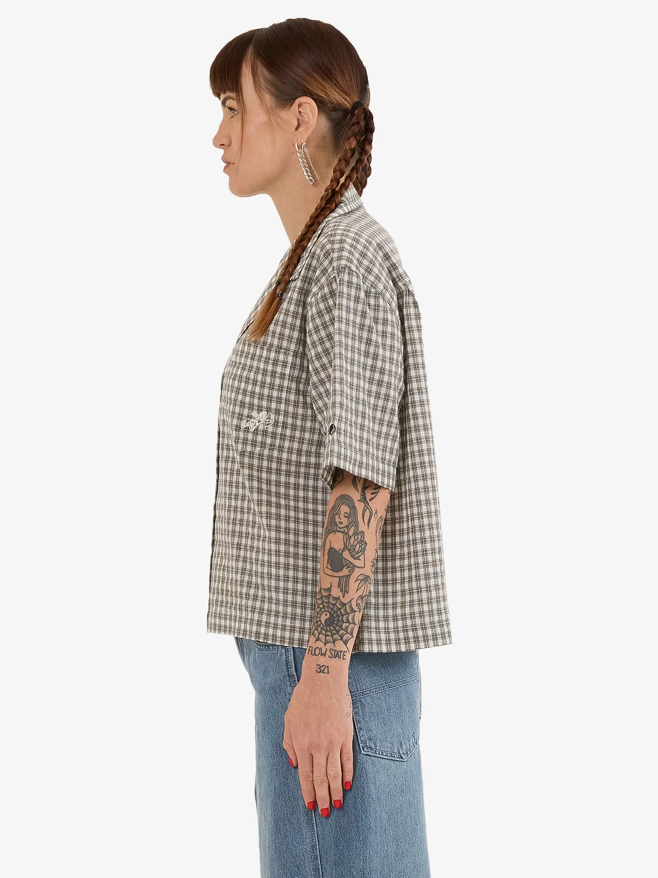 Cherub Box Fit Shirt - Jasper Green - Image 3
