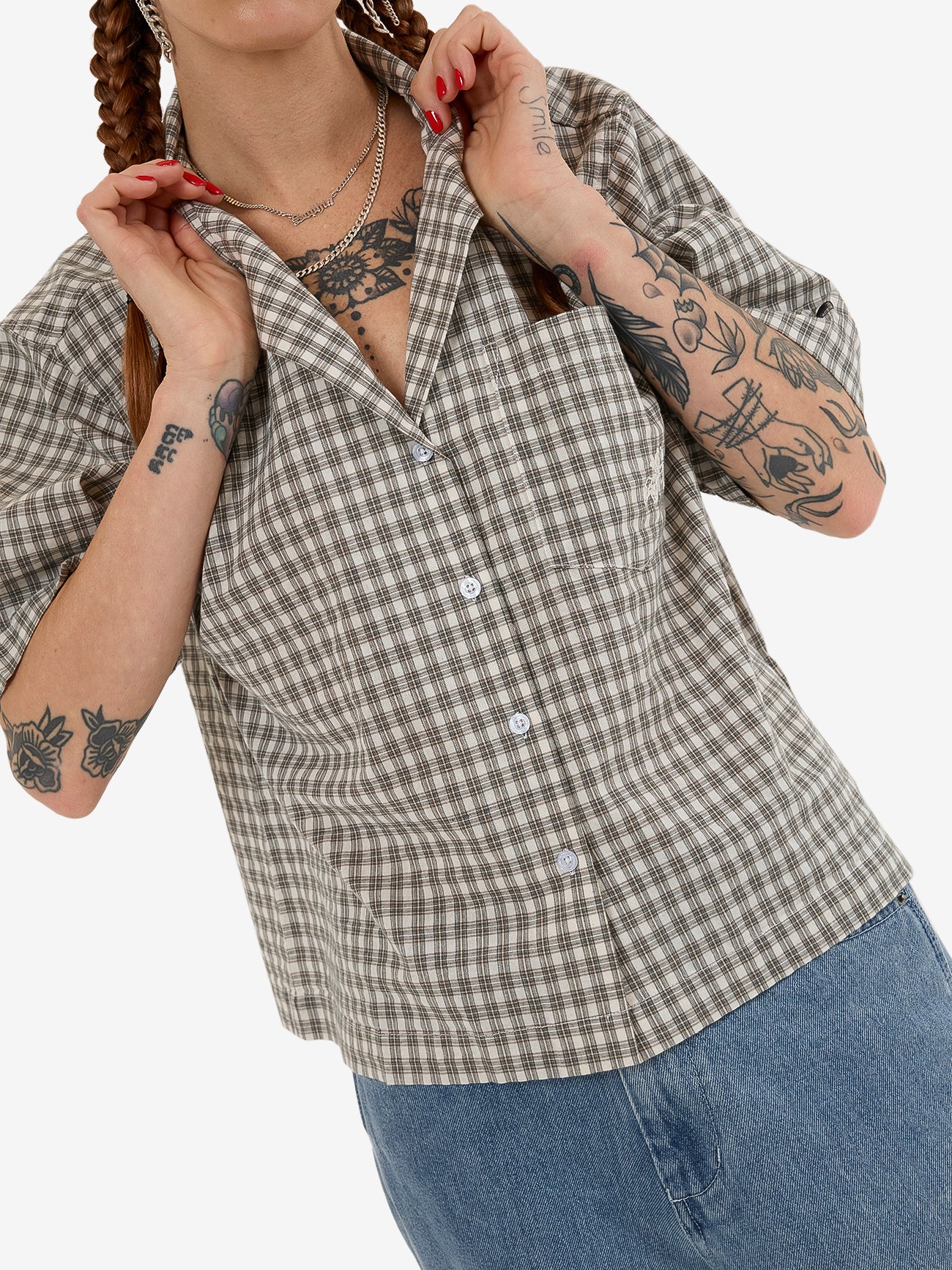 Cherub Box Fit Shirt - Jasper Green - Image 7