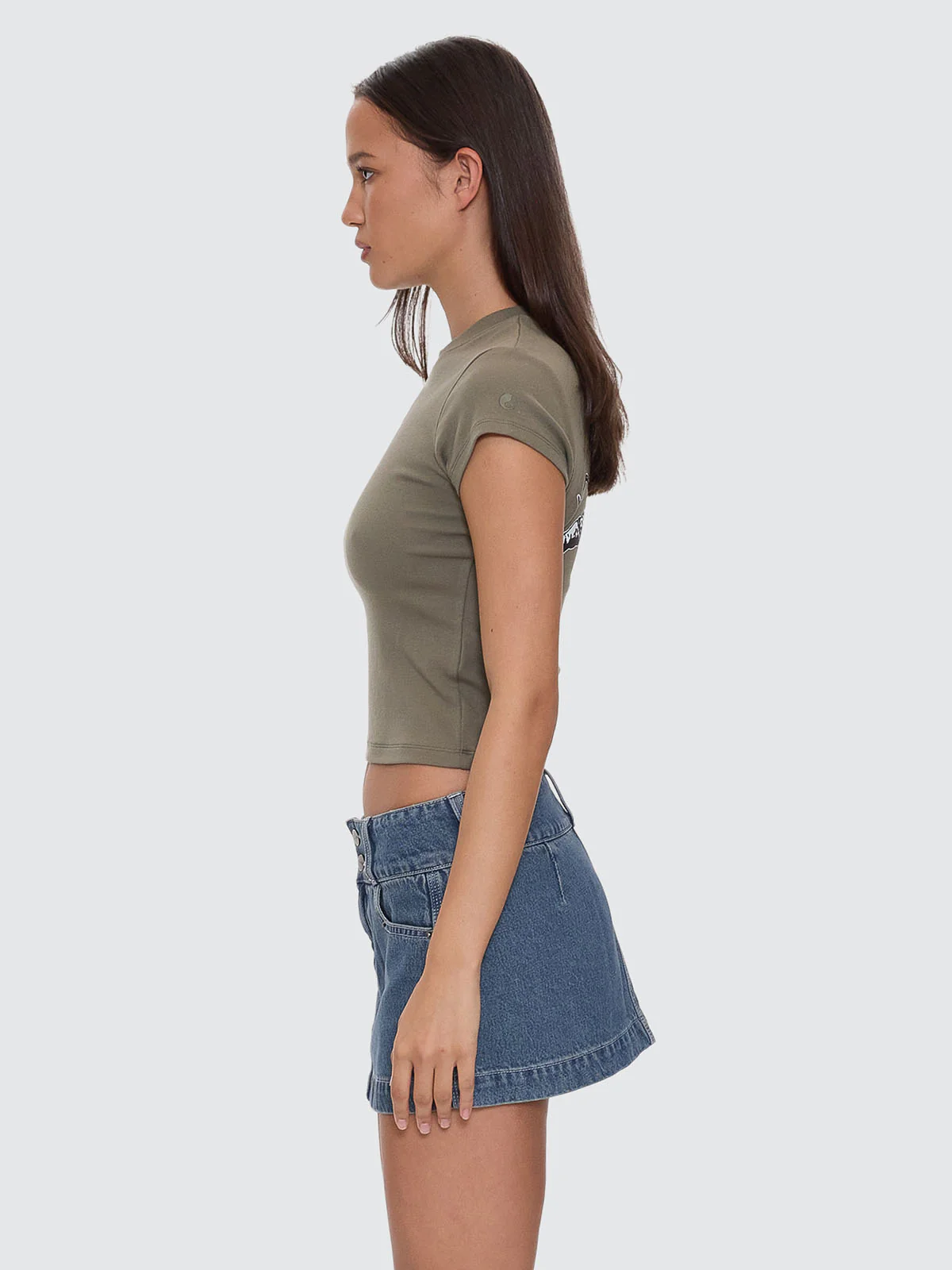 Cherub Cap Sleeve Tee - Kelp - Image 4