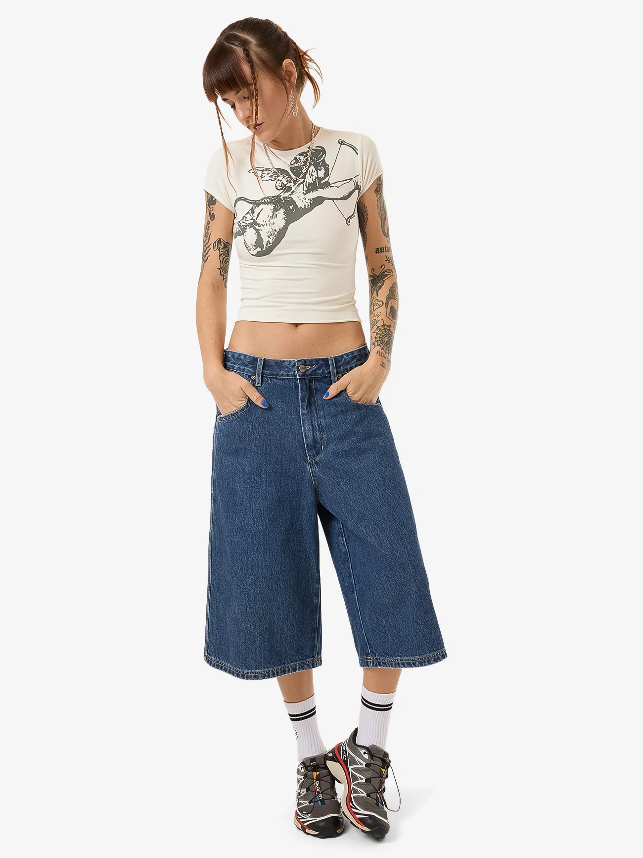 Cherub Cap Sleeve Tee - Bone - Image 5