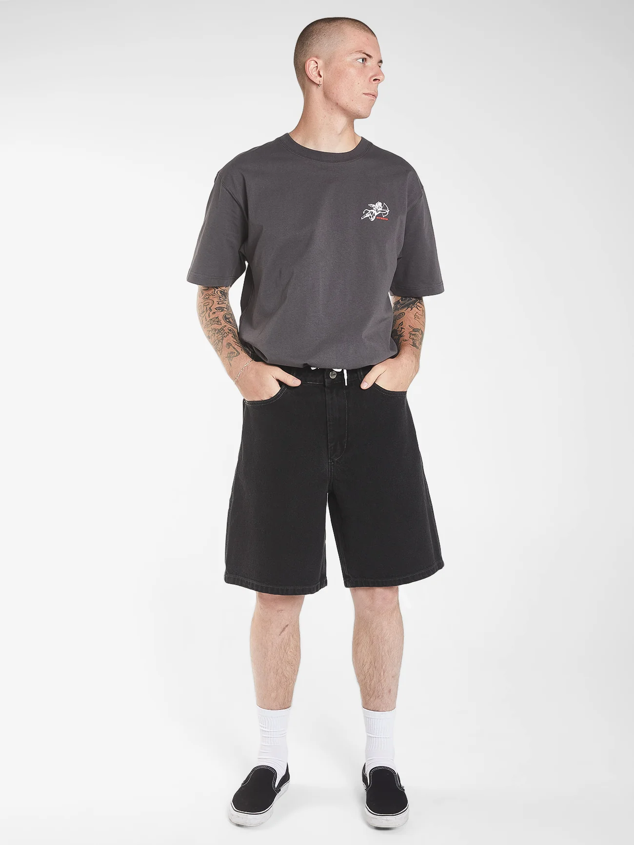 Cherub Carpenter Short - Broken Black - Image 5