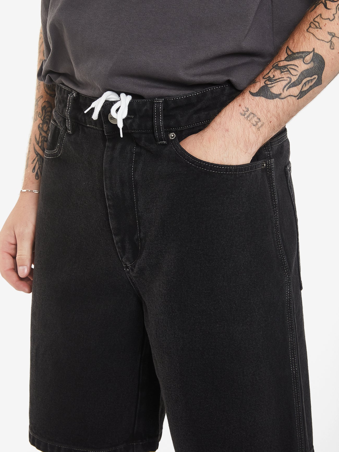 Cherub Carpenter Short - Broken Black - Image 6
