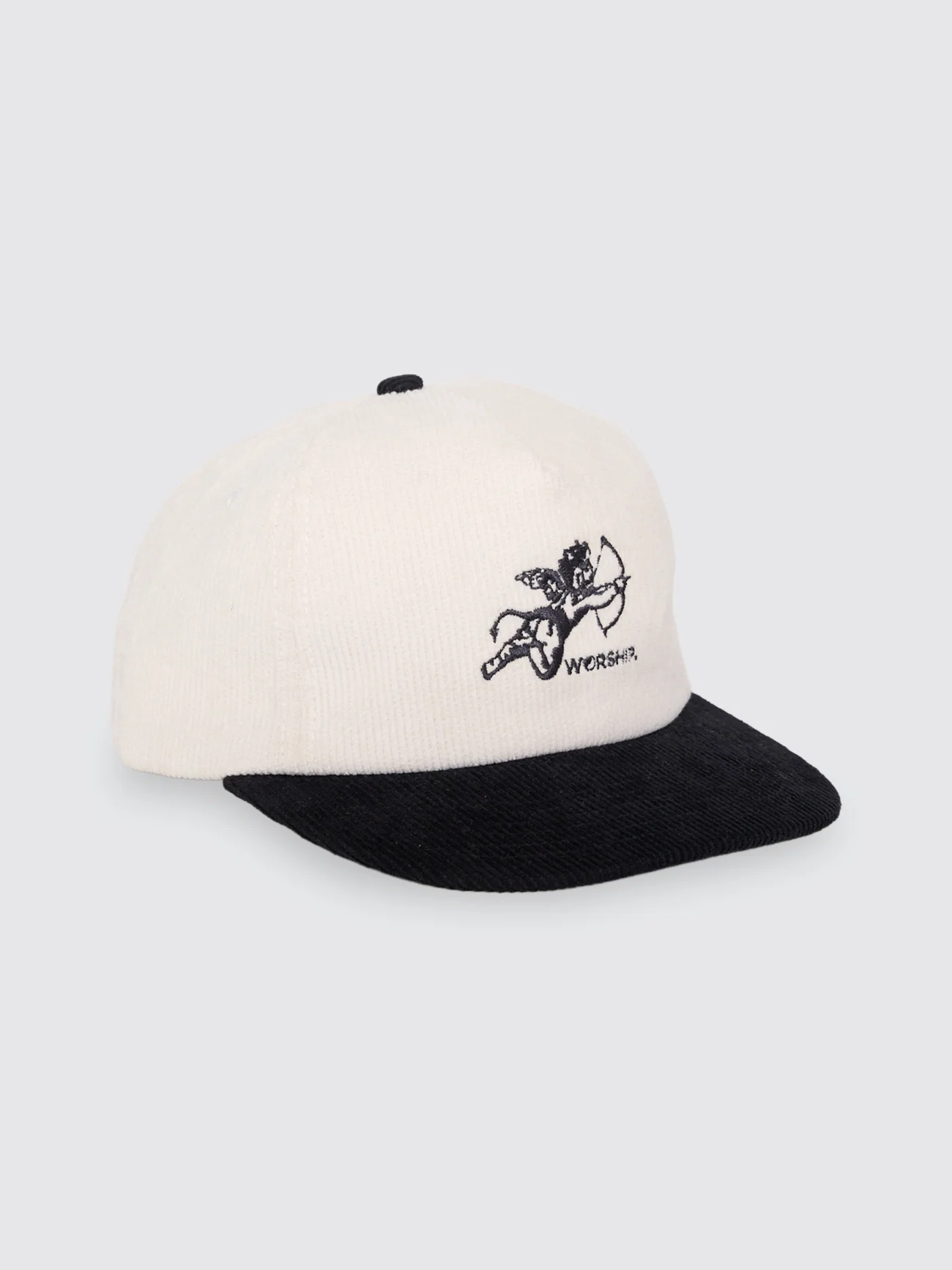 Cherub Cord Hat - Cream/Black - Image 6