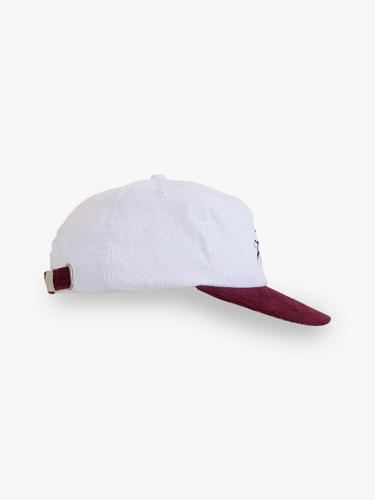 Cherub Cord Hat - Cream - Wine - Image 3