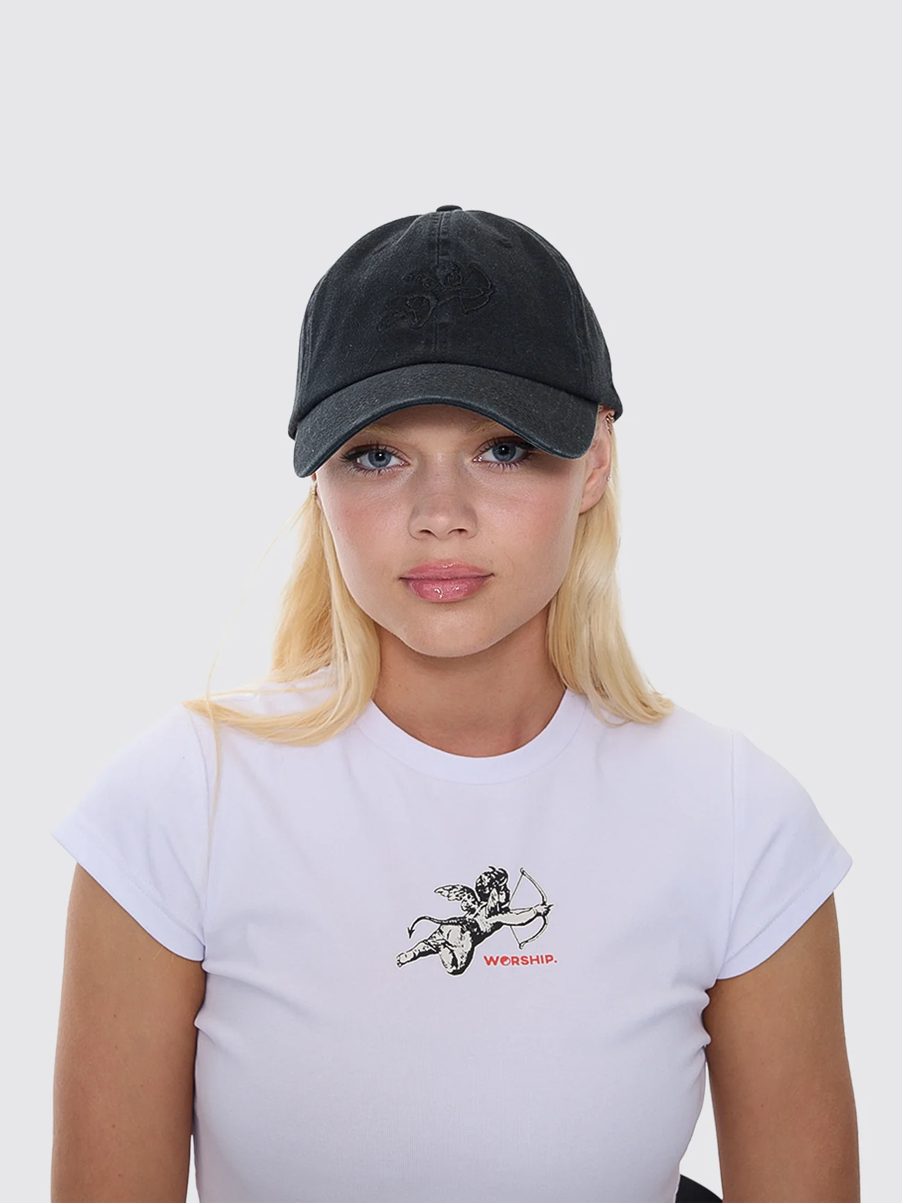 Cherub Dad Cap - Washed Black - Image 10