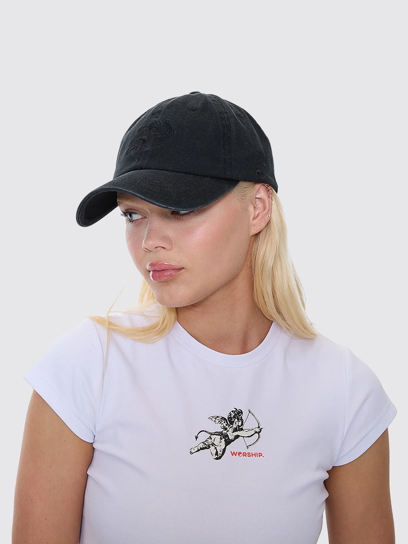 Cherub Dad Cap - Washed Black - Image 9