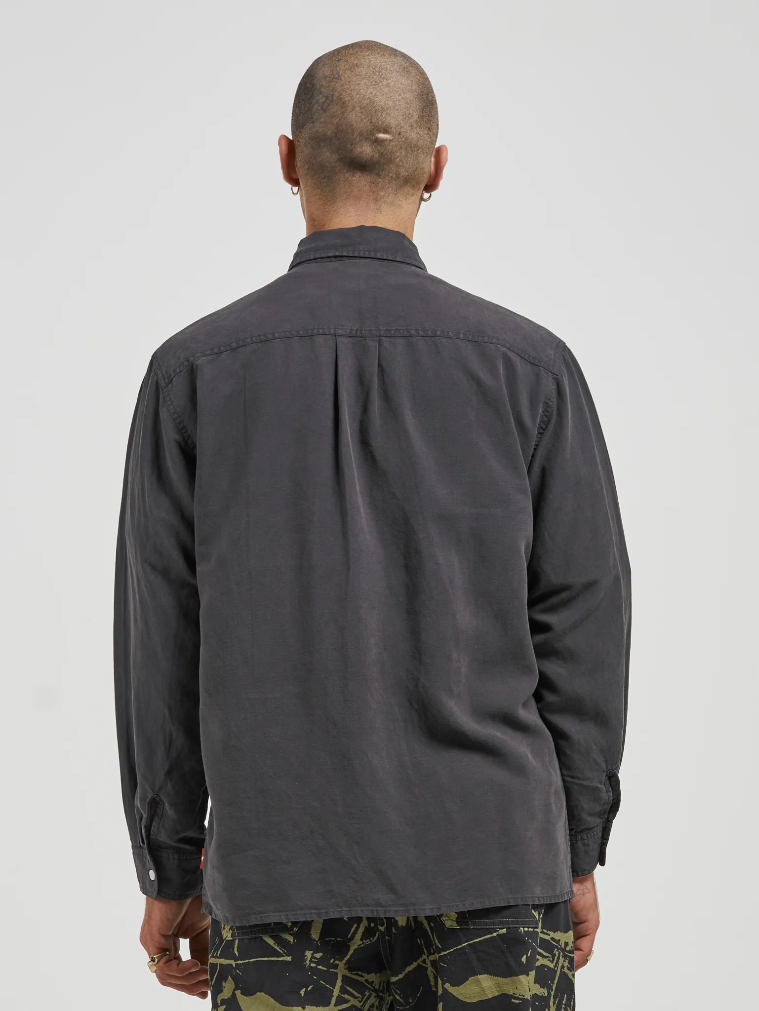 Cherub Long Sleeve Shirt - Worn Black - Image 3