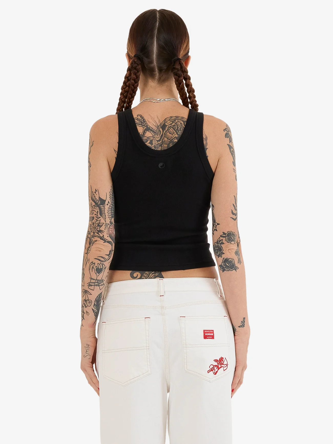 Cherub Longline Tank - Black - Image 2