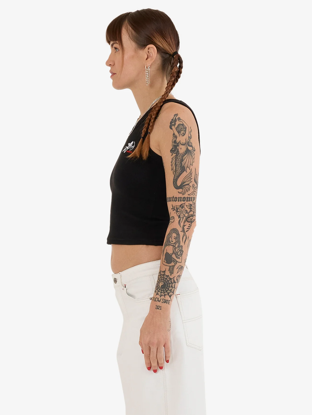 Cherub Longline Tank - Black - Image 3